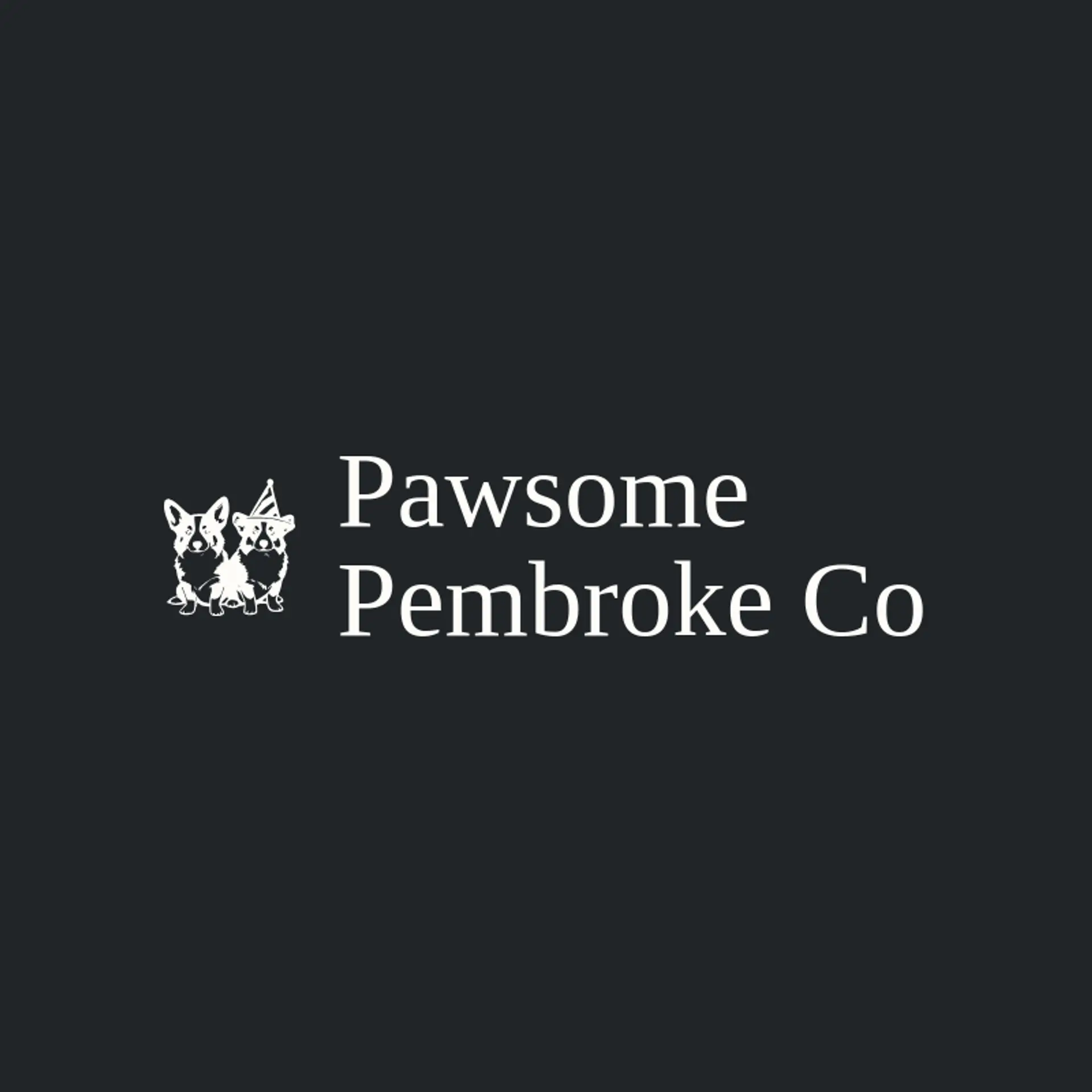 Pawsome Pembroke Co logo for corgi