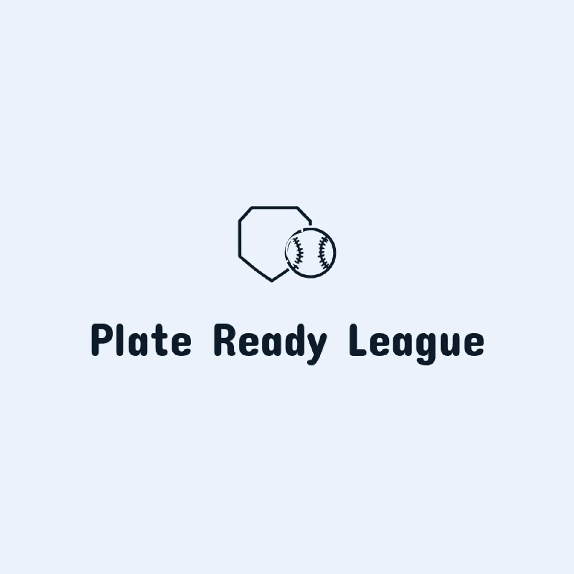 Plate Ready League logo for softball