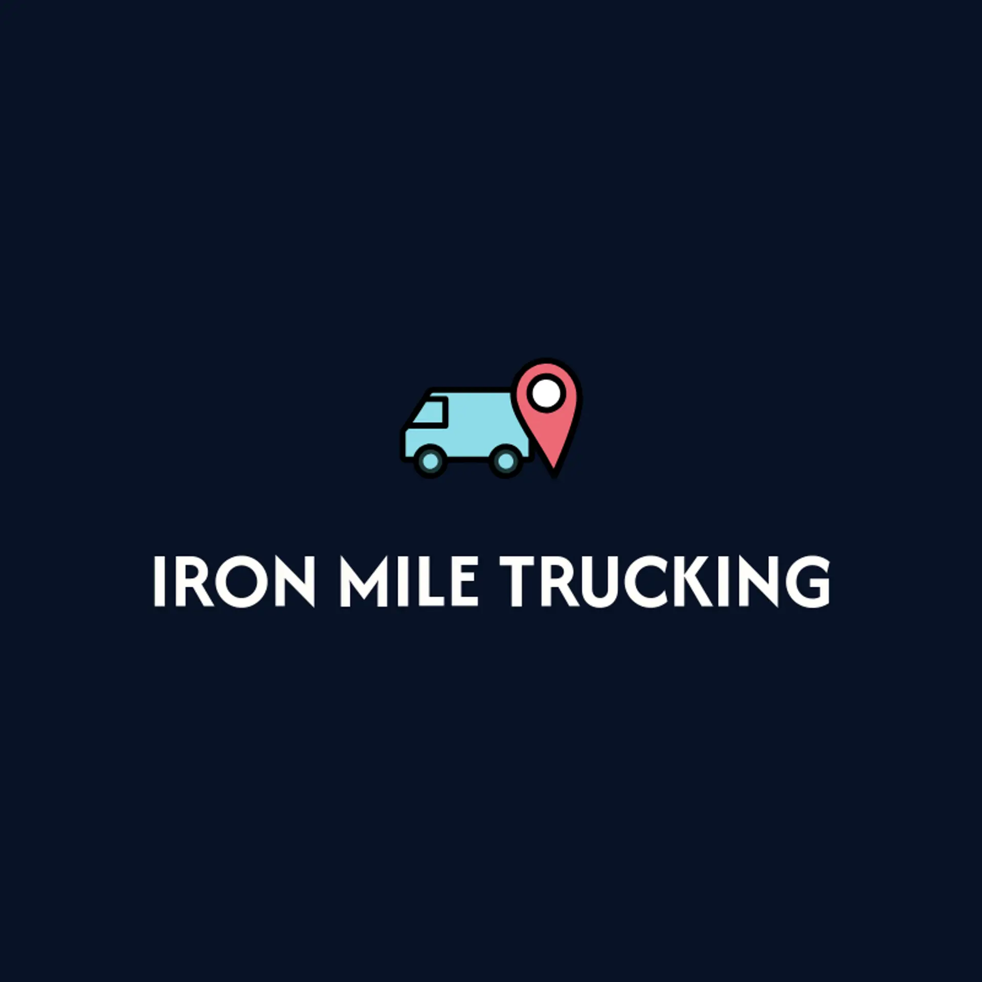 Iron Mile Trucking logo for truck