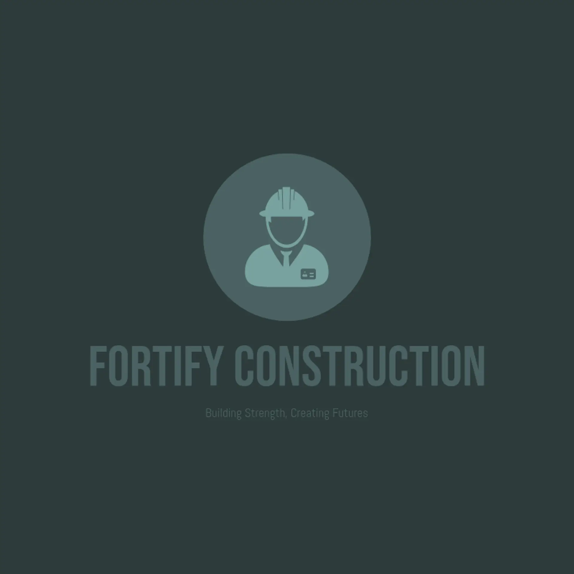 Fortify Construction logo for construction