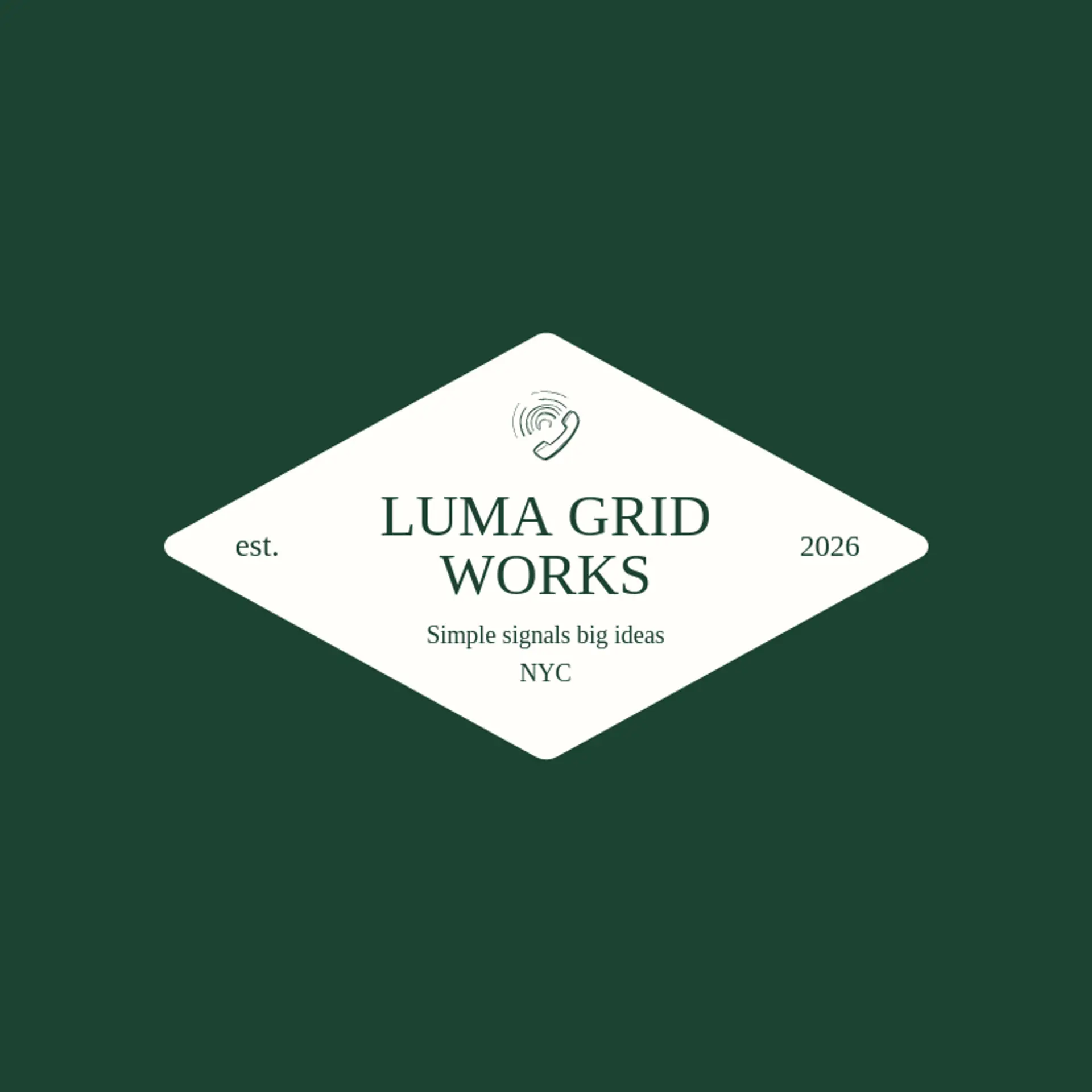 Luma Grid Works logo for mobile