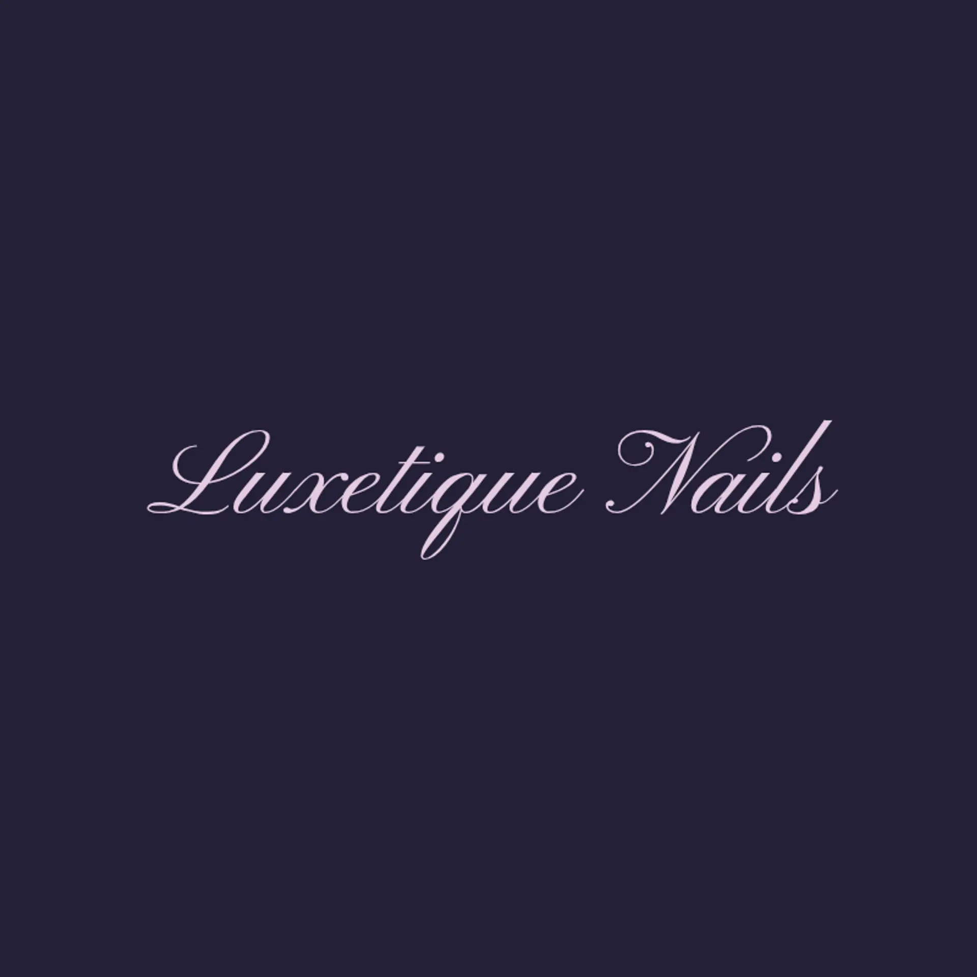LuxeTique Nails logo for nail salon