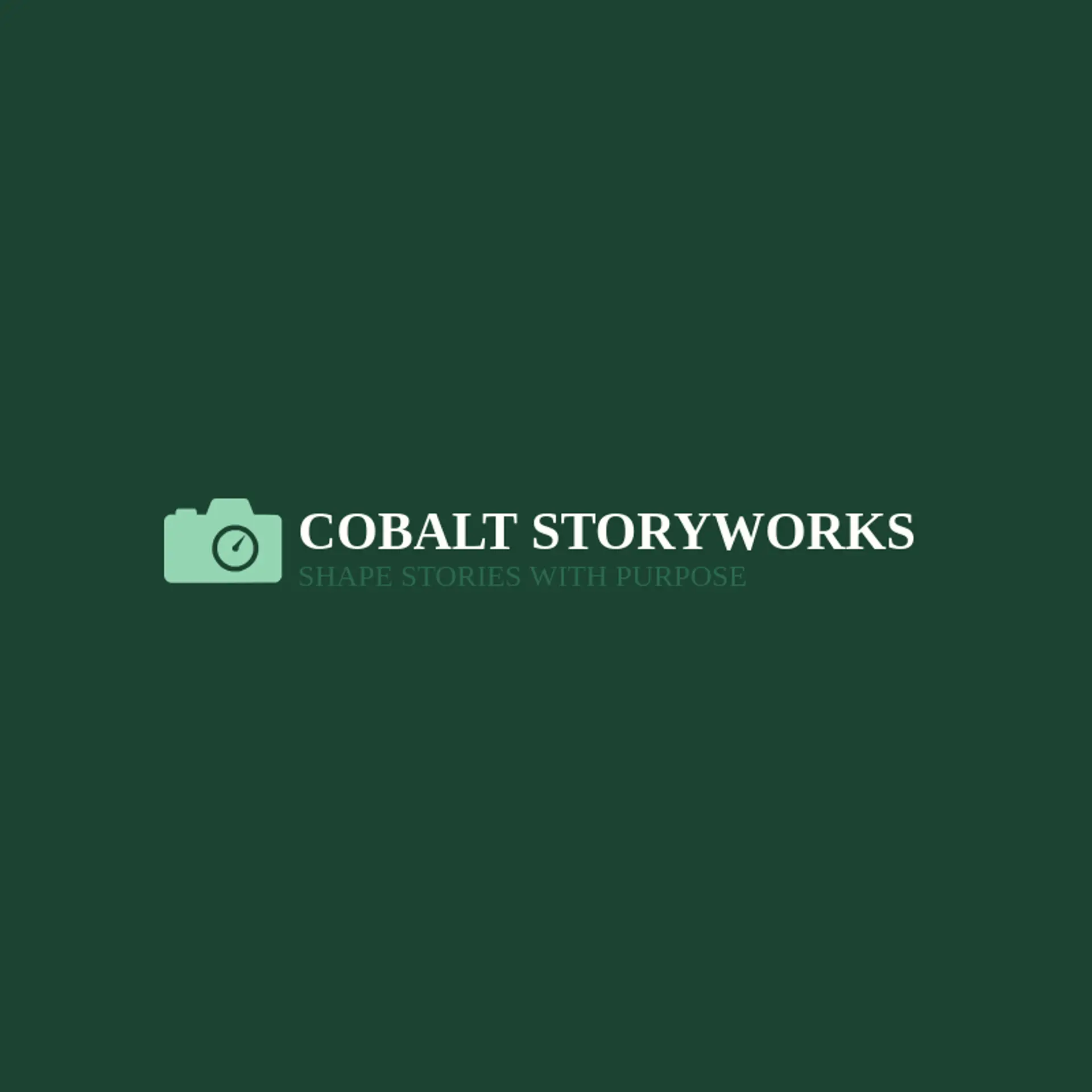 Cobalt Storyworks logo for movie studio