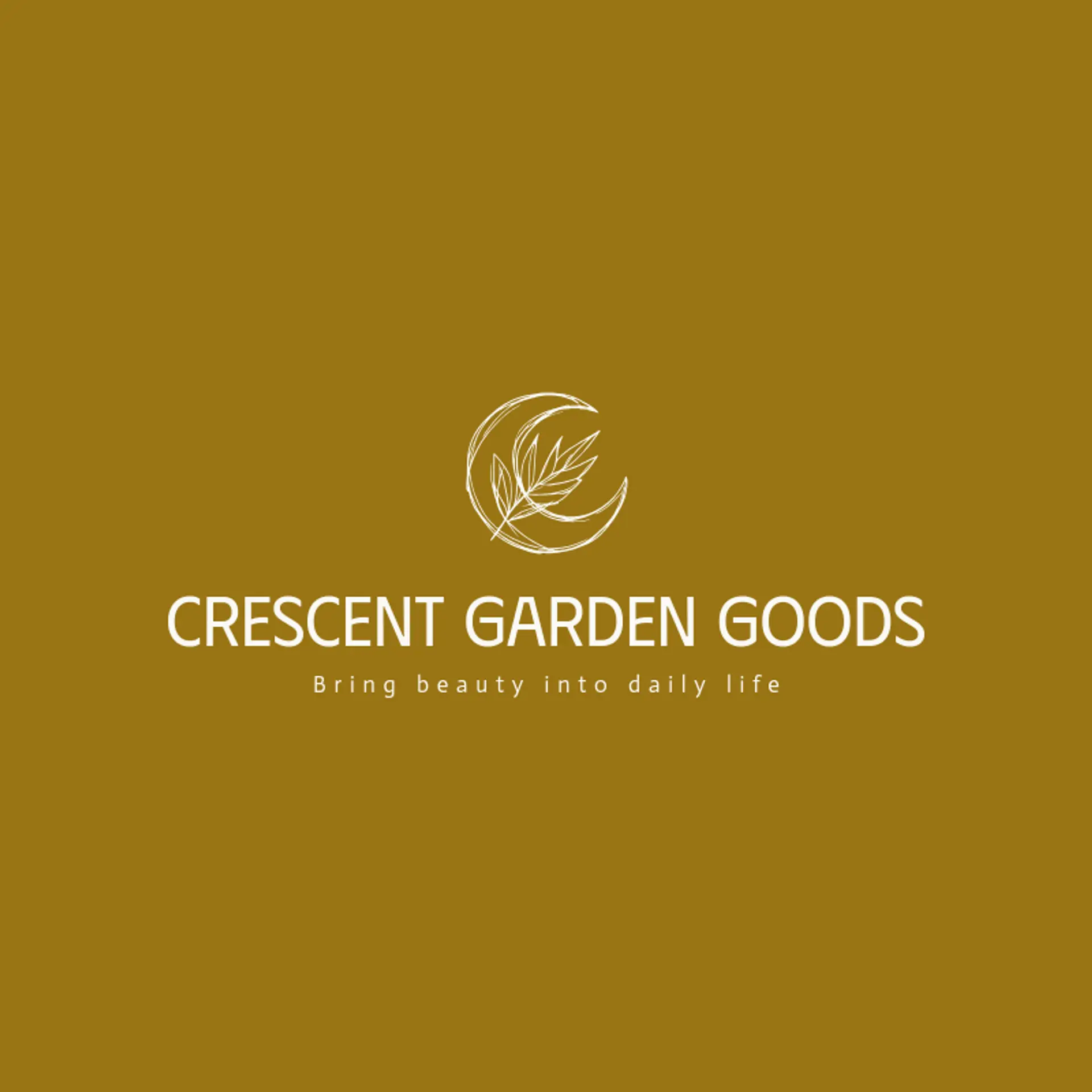 Crescent Garden Goods logo for islam