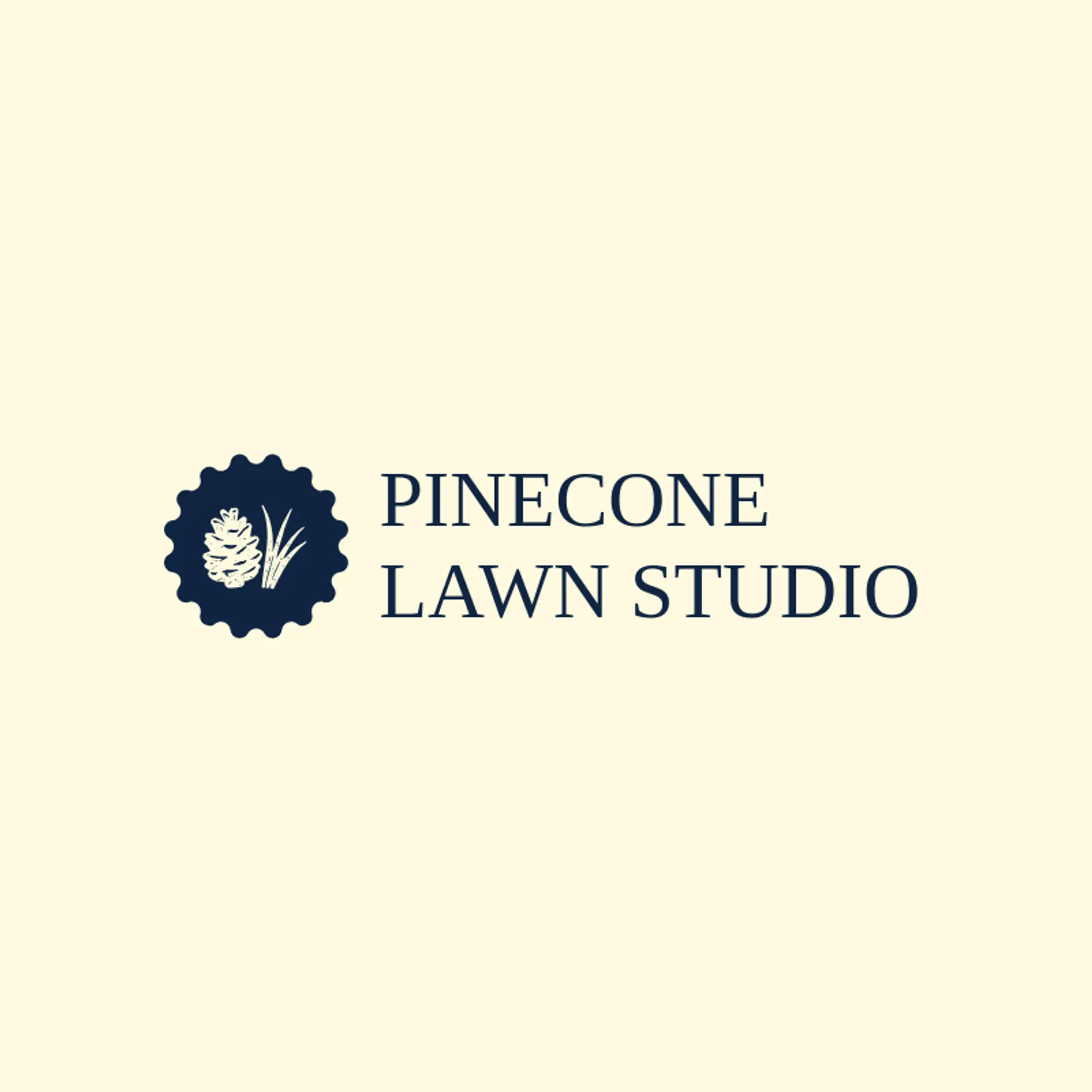 Pinecone Lawn Studio logo for lawncare