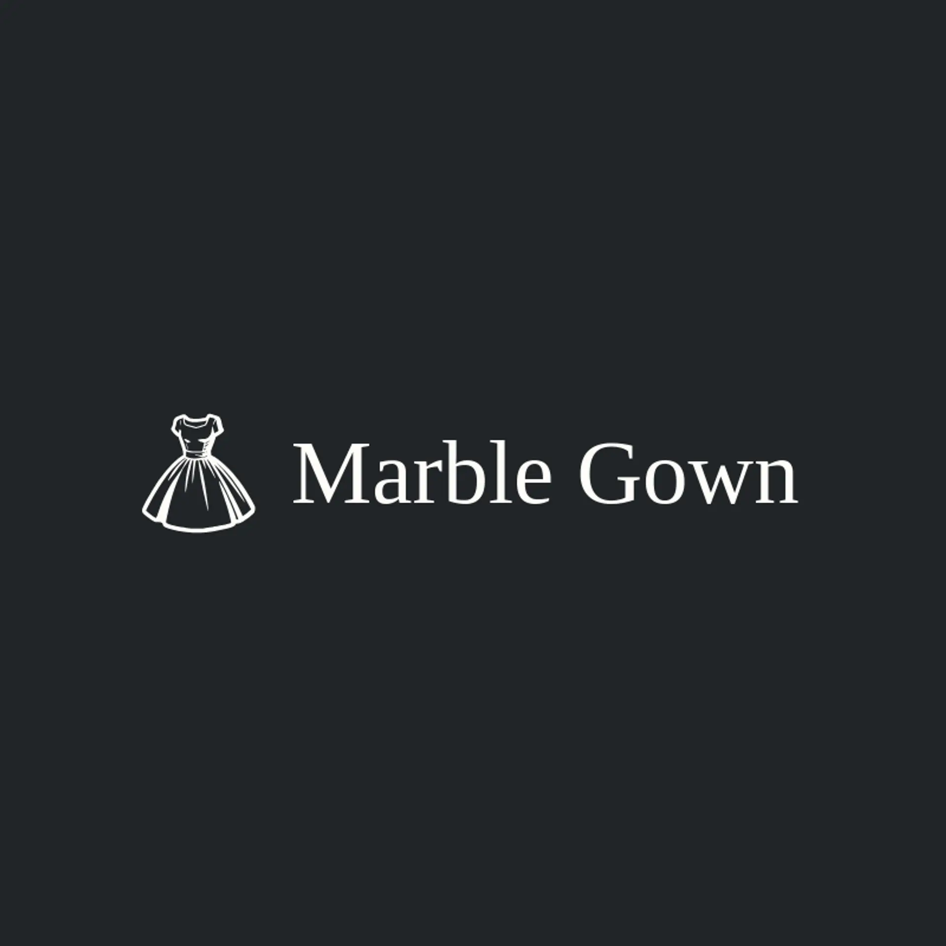 Marble Gown logo for clothes