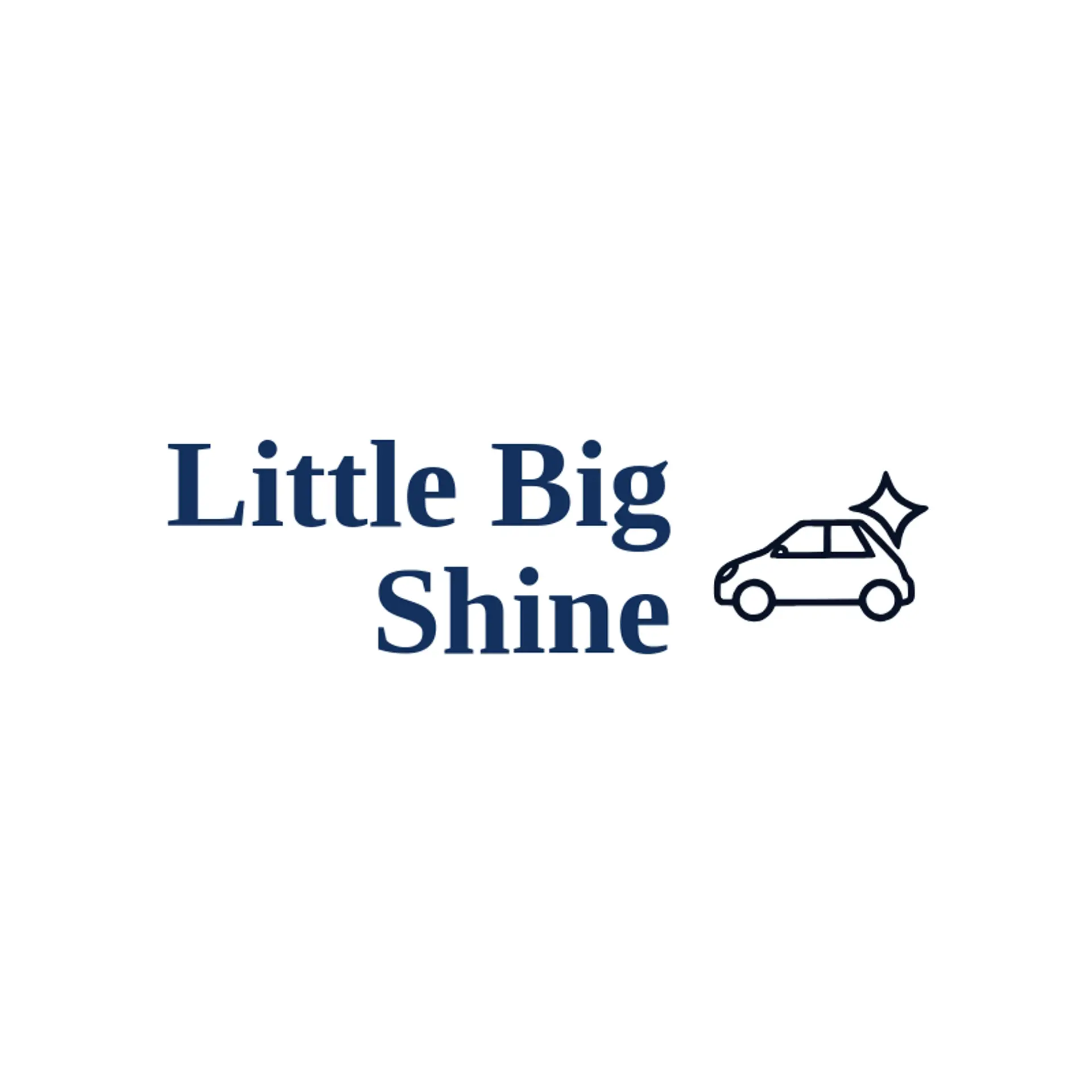 Little Big Shine logo for mobile detailing