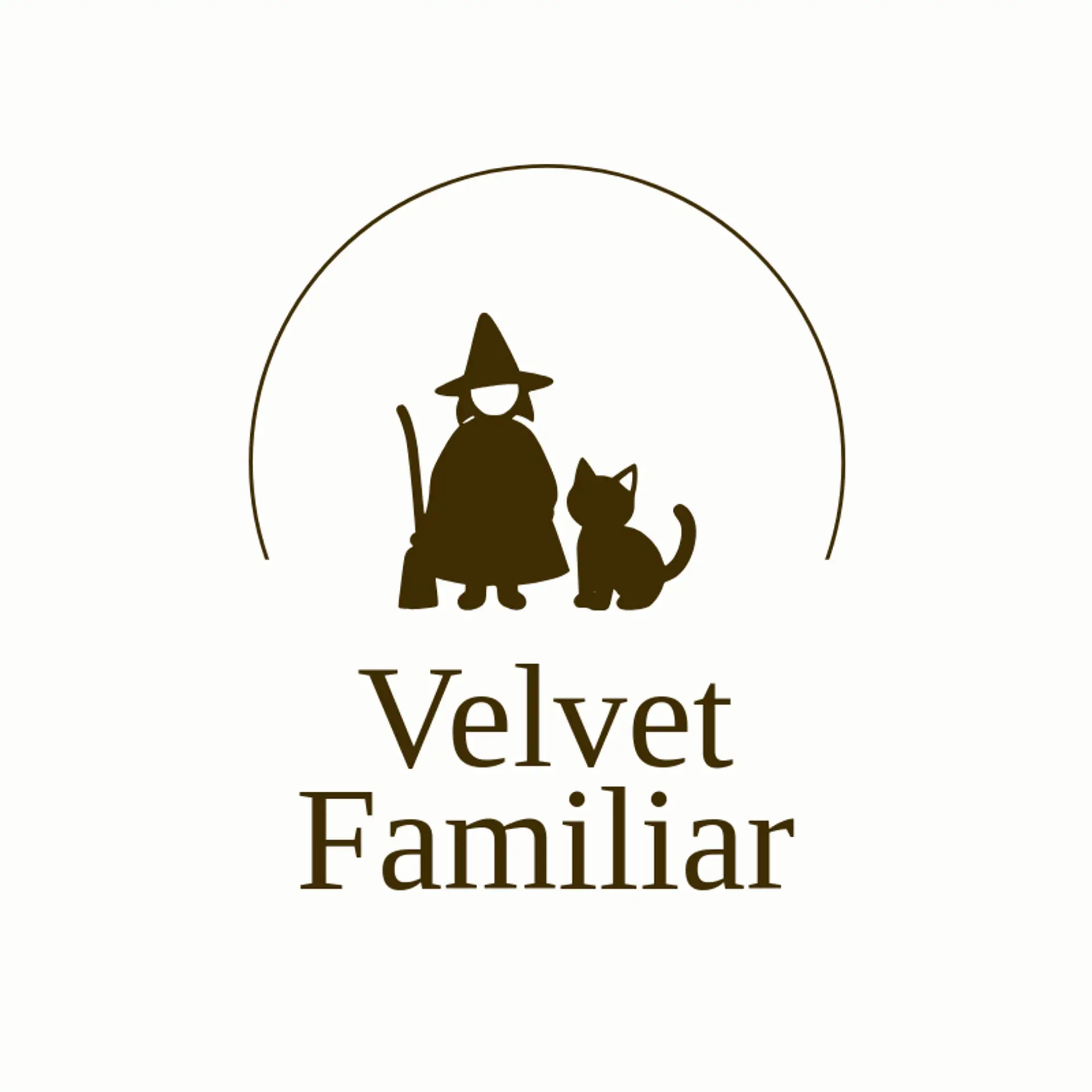 Velvet Familiar logo for witch