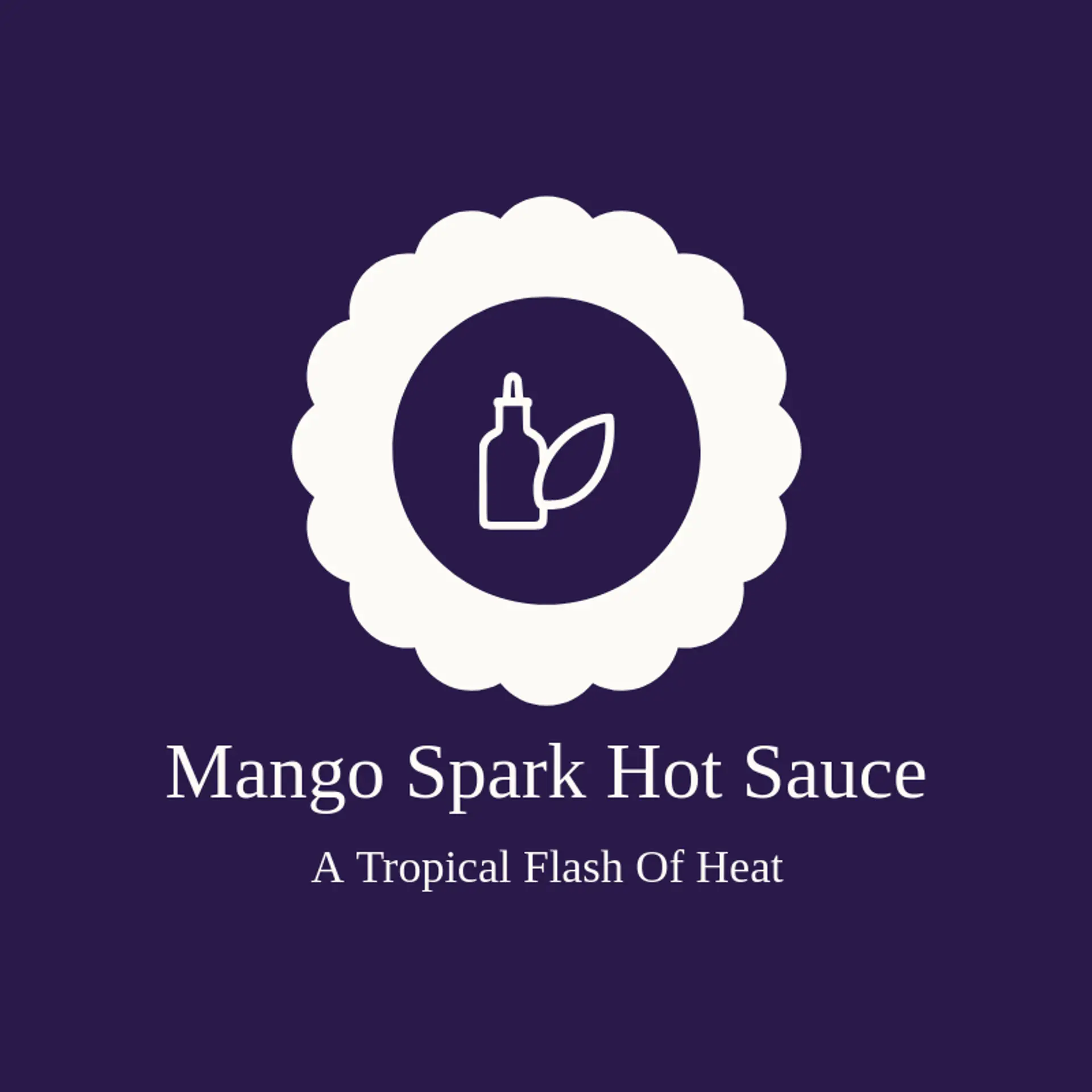 Mango Spark Hot Sauce logo for hot sauce