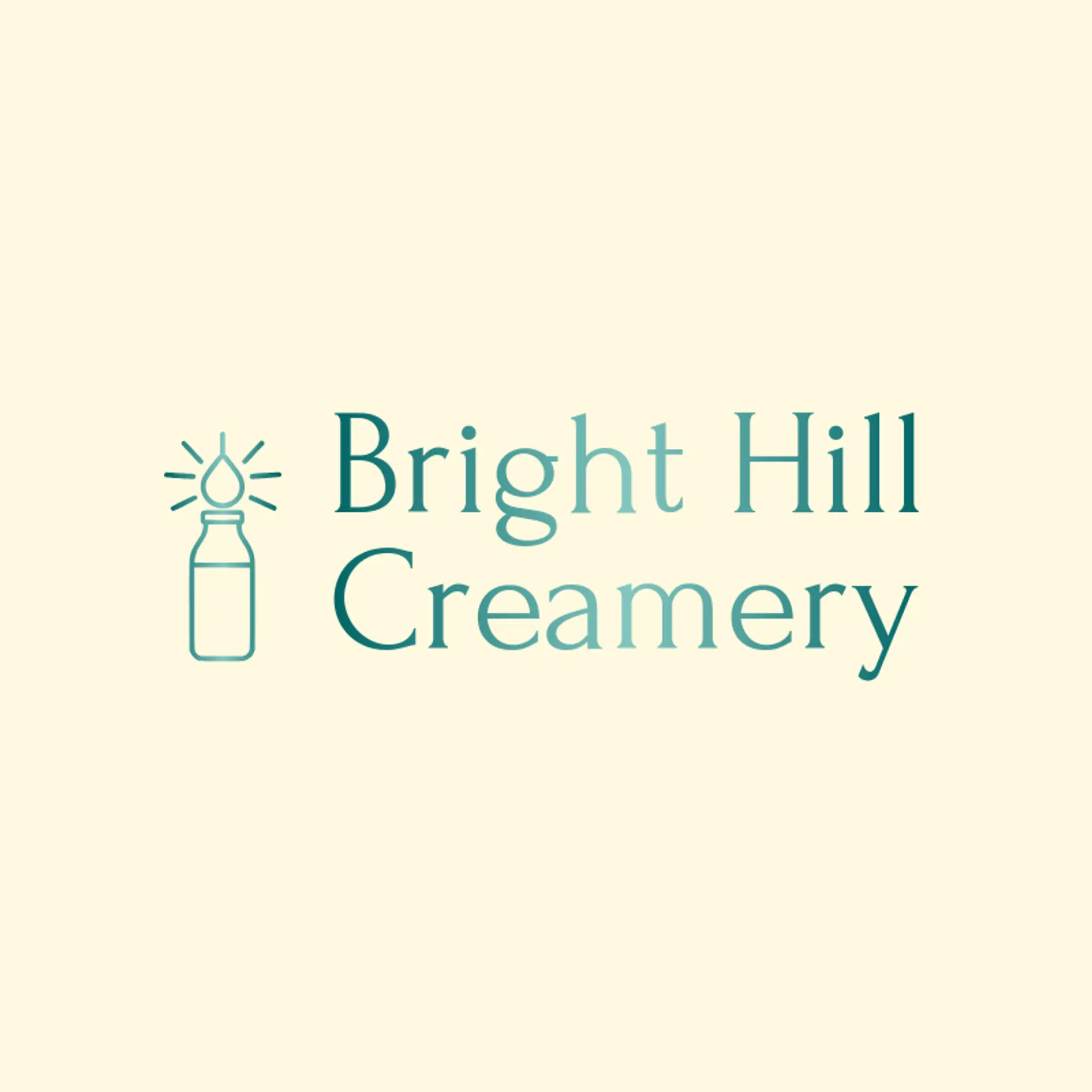 Bright Hill Creamery logo for milk