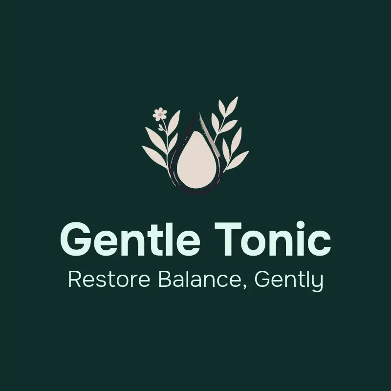 The domain name Gentle Tonic as a branded logo with a color icon