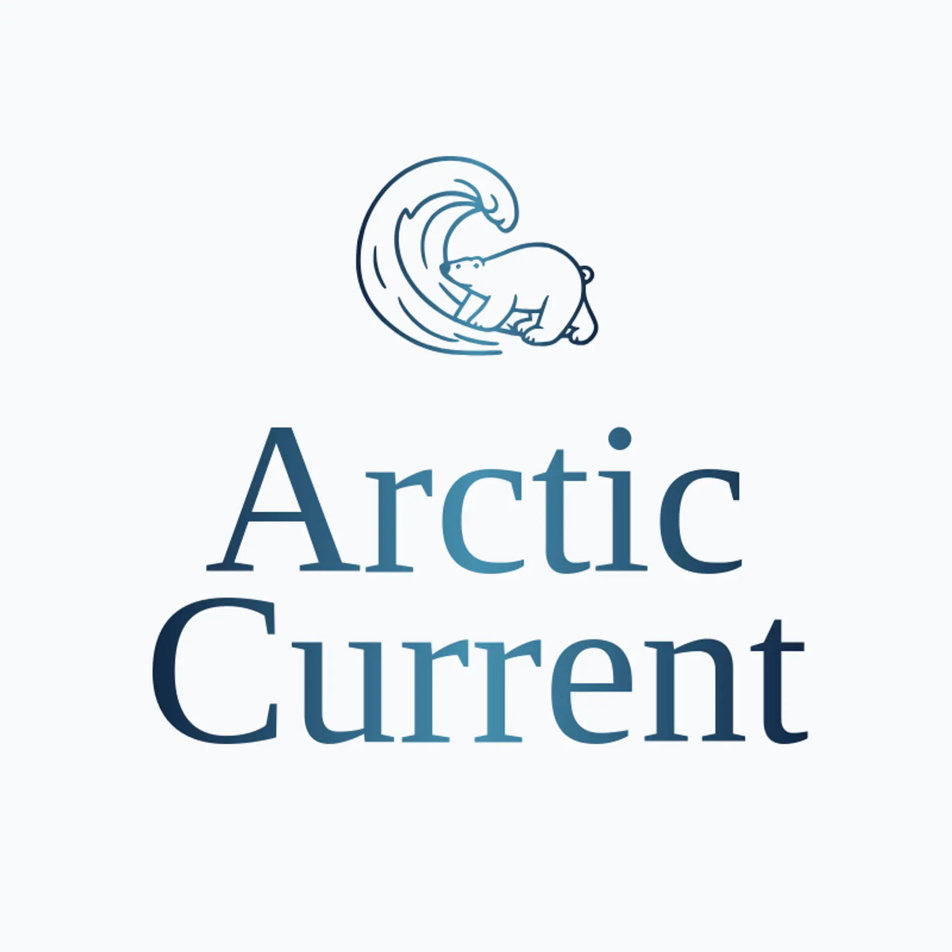 Arctic Current logo for polar bear
