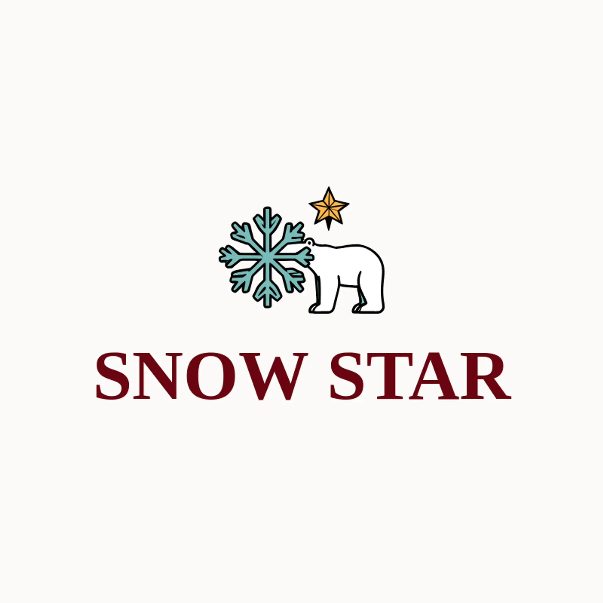 Snow Star logo for polar bear