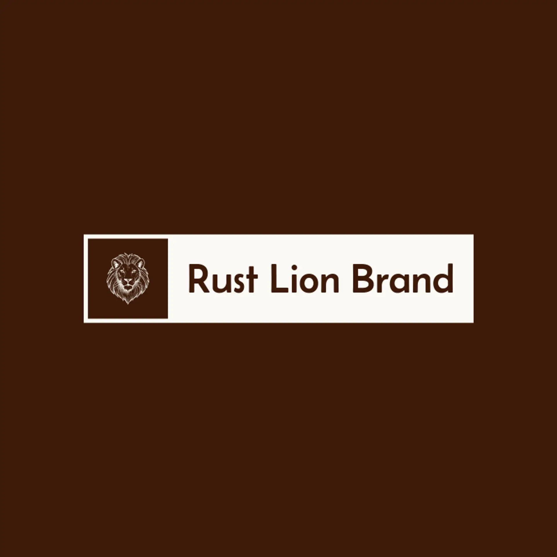 Rust Lion Brand logo for lion