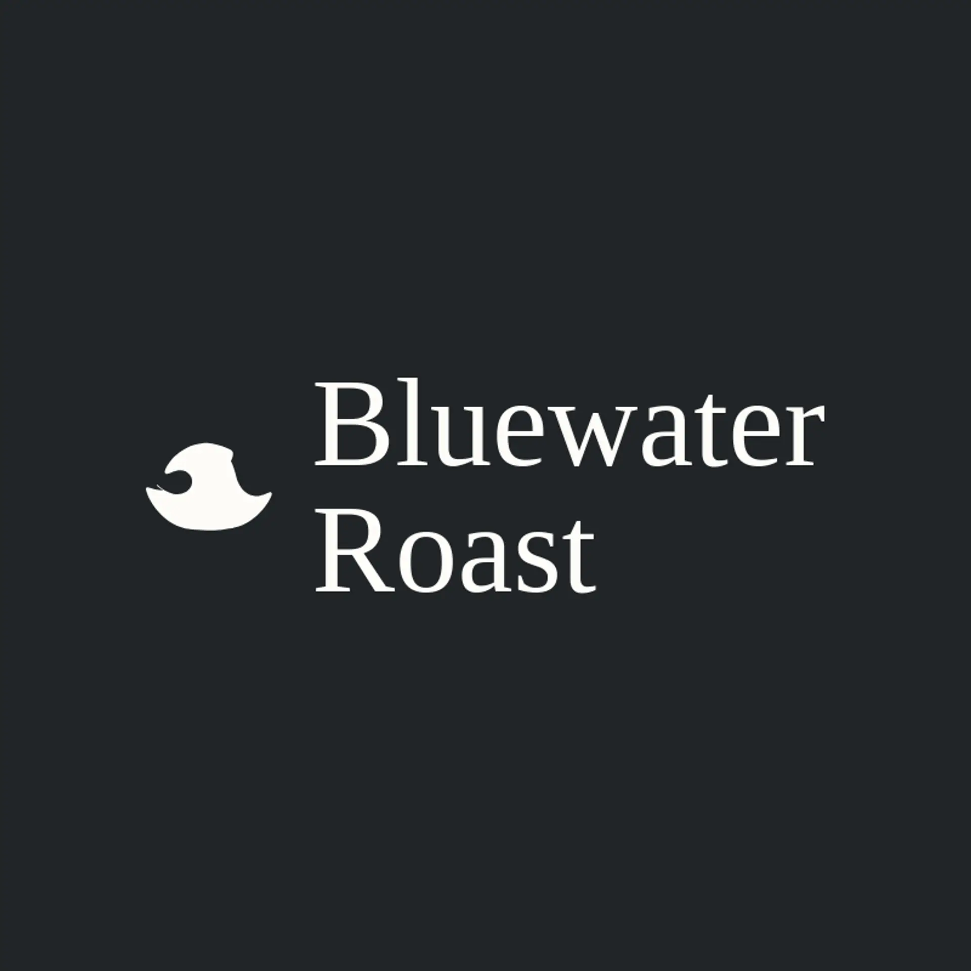 Bluewater Roast logo for coffee bean