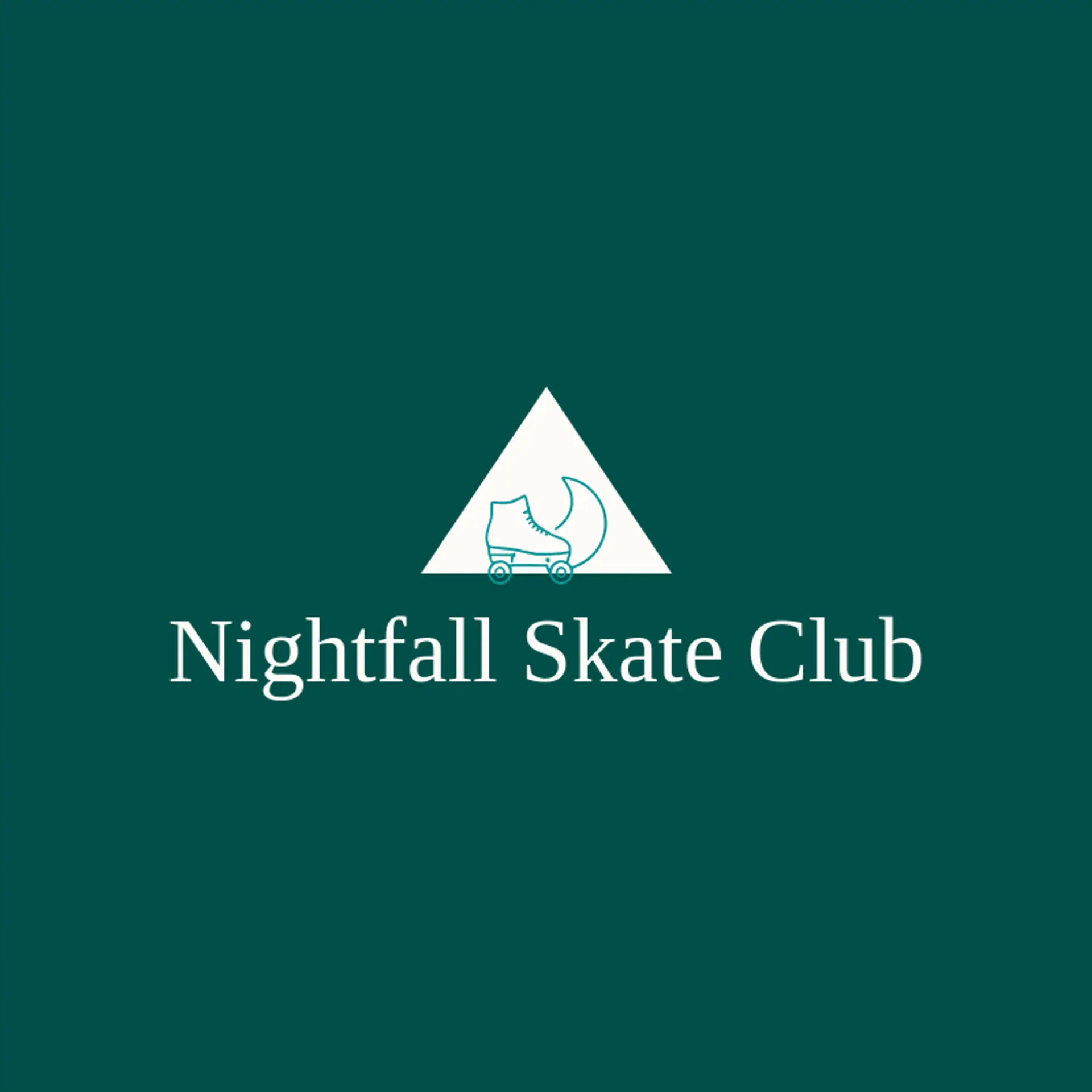 Nightfall Skate Club logo for spooky
