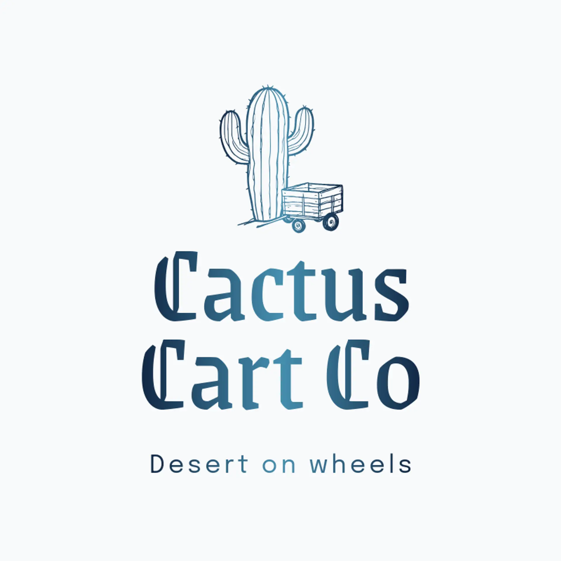Cactus Cart Co logo for cactus