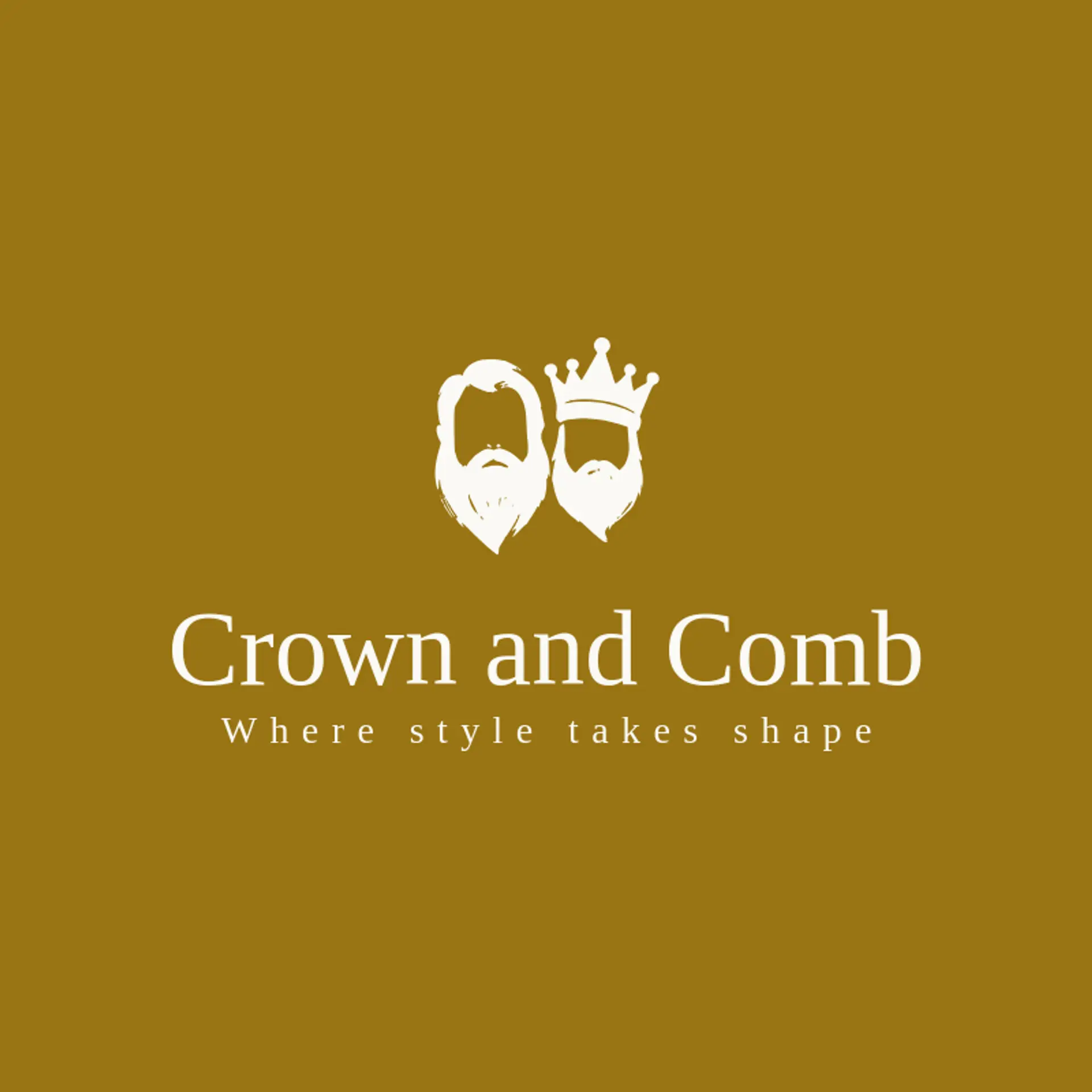 Crown and Comb logo for beard