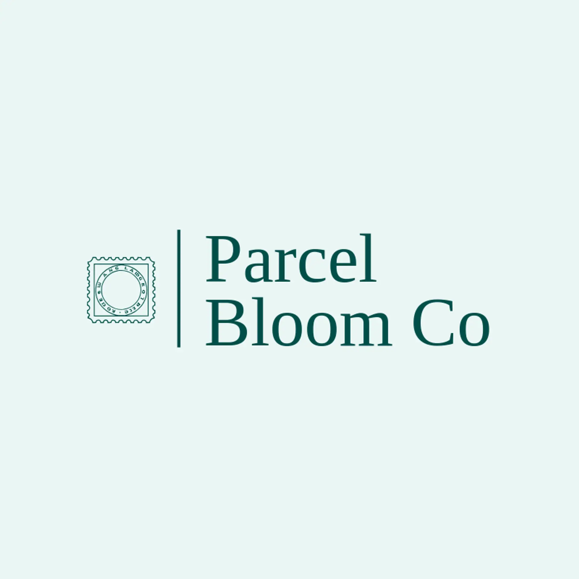 Parcel Bloom Co logo for postal