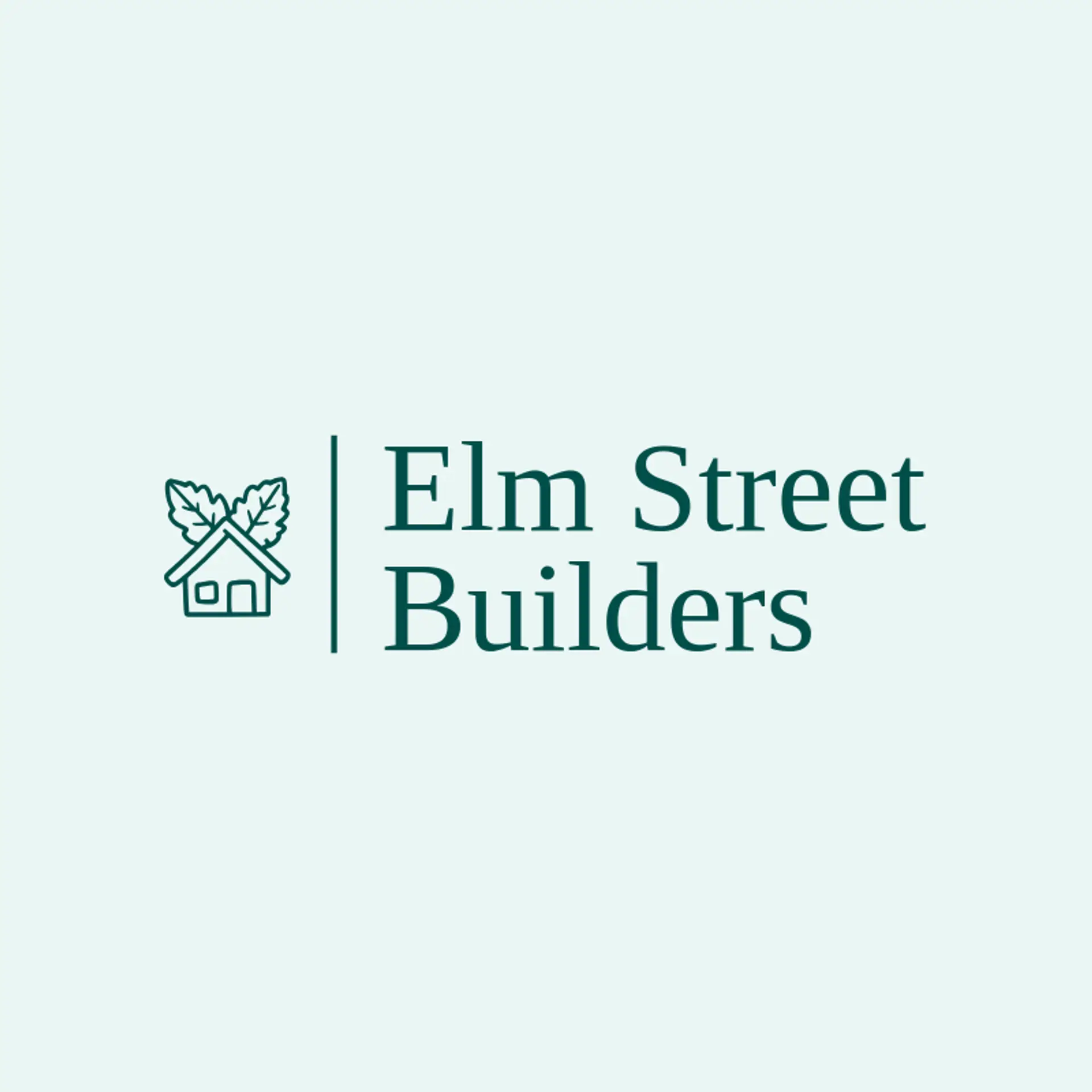 Elm Street Builders logo for home builder