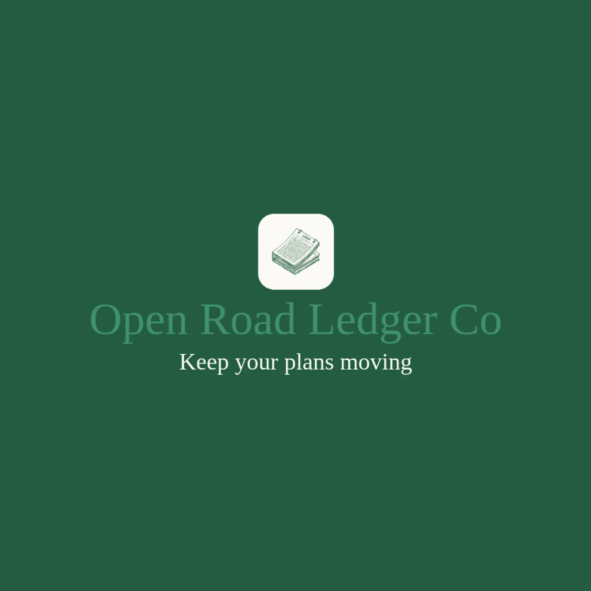 Open Road Ledger Co logo for ledger