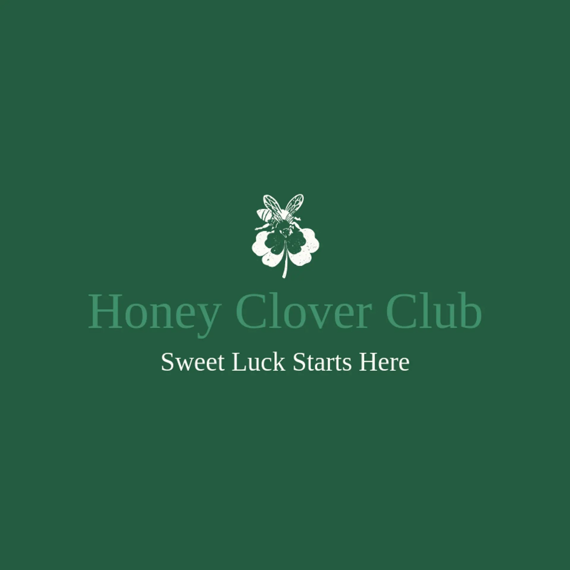 Honey Clover Club logo for clover