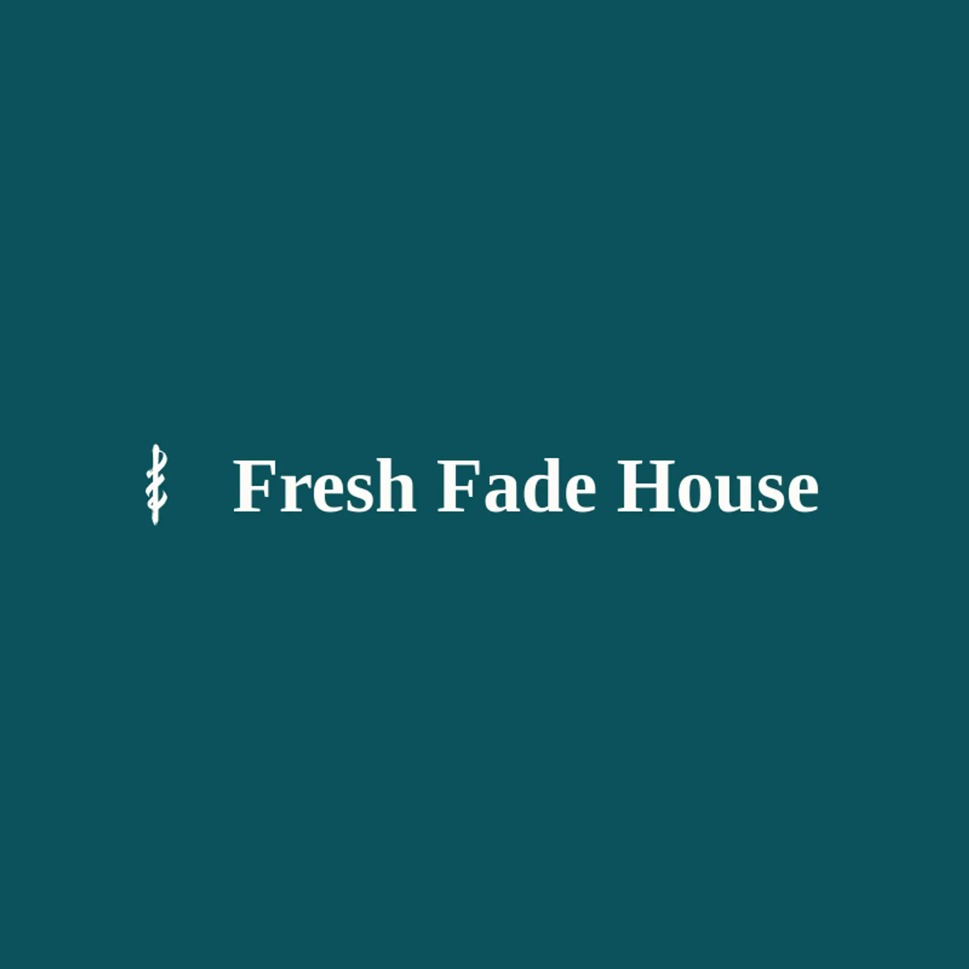 Fresh Fade House logo for barber pole