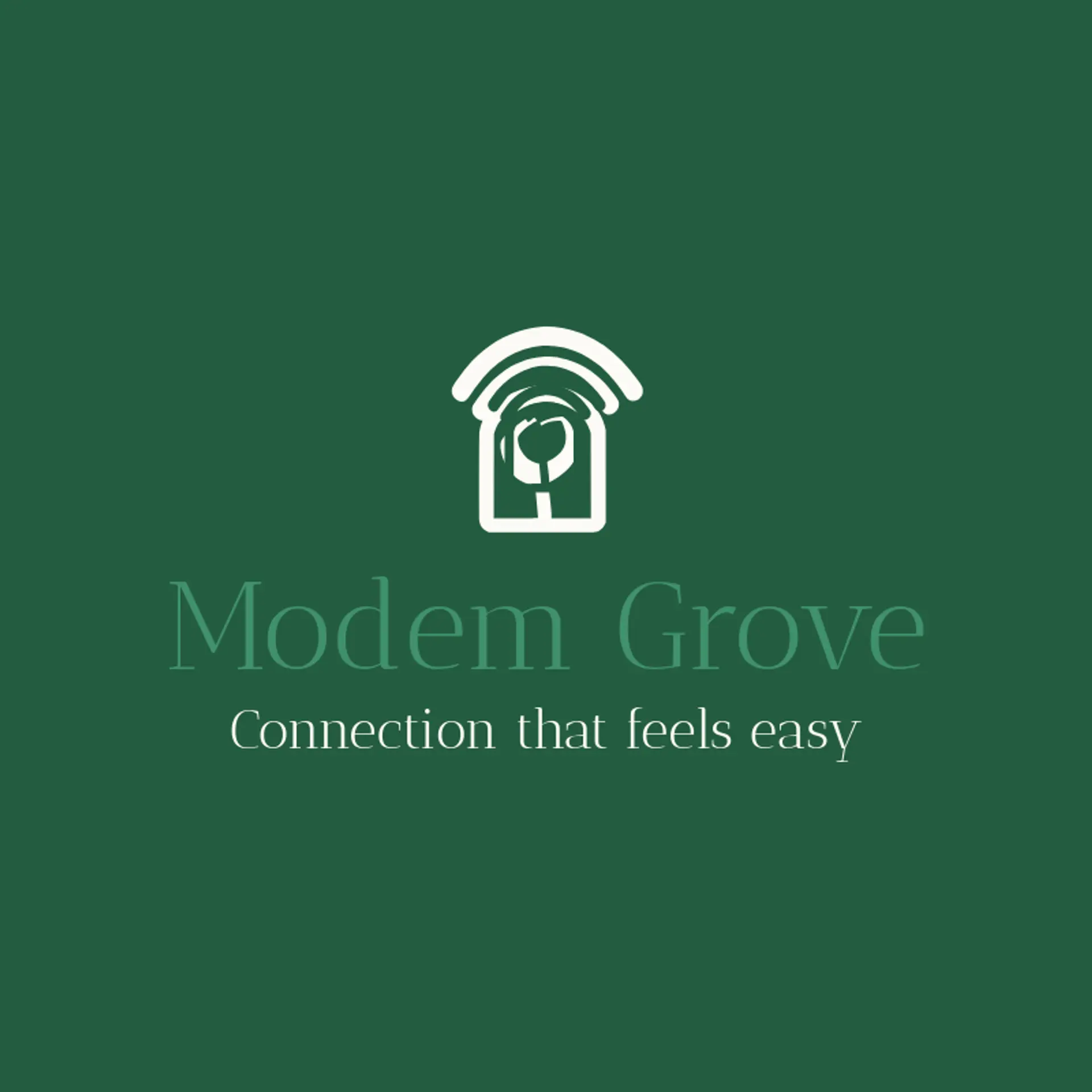 Modem Grove logo for wifi