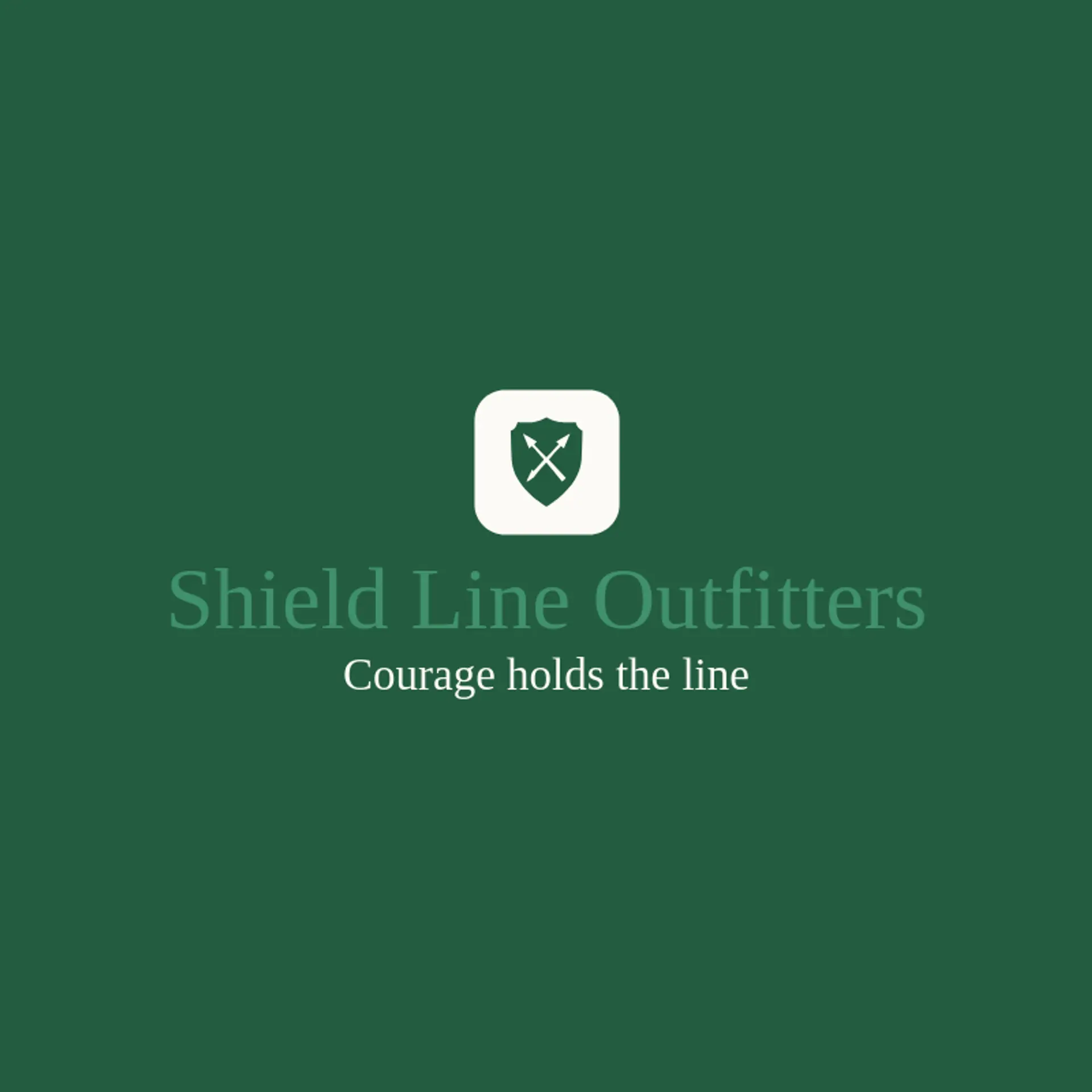 Shield Line Outfitters logo for army