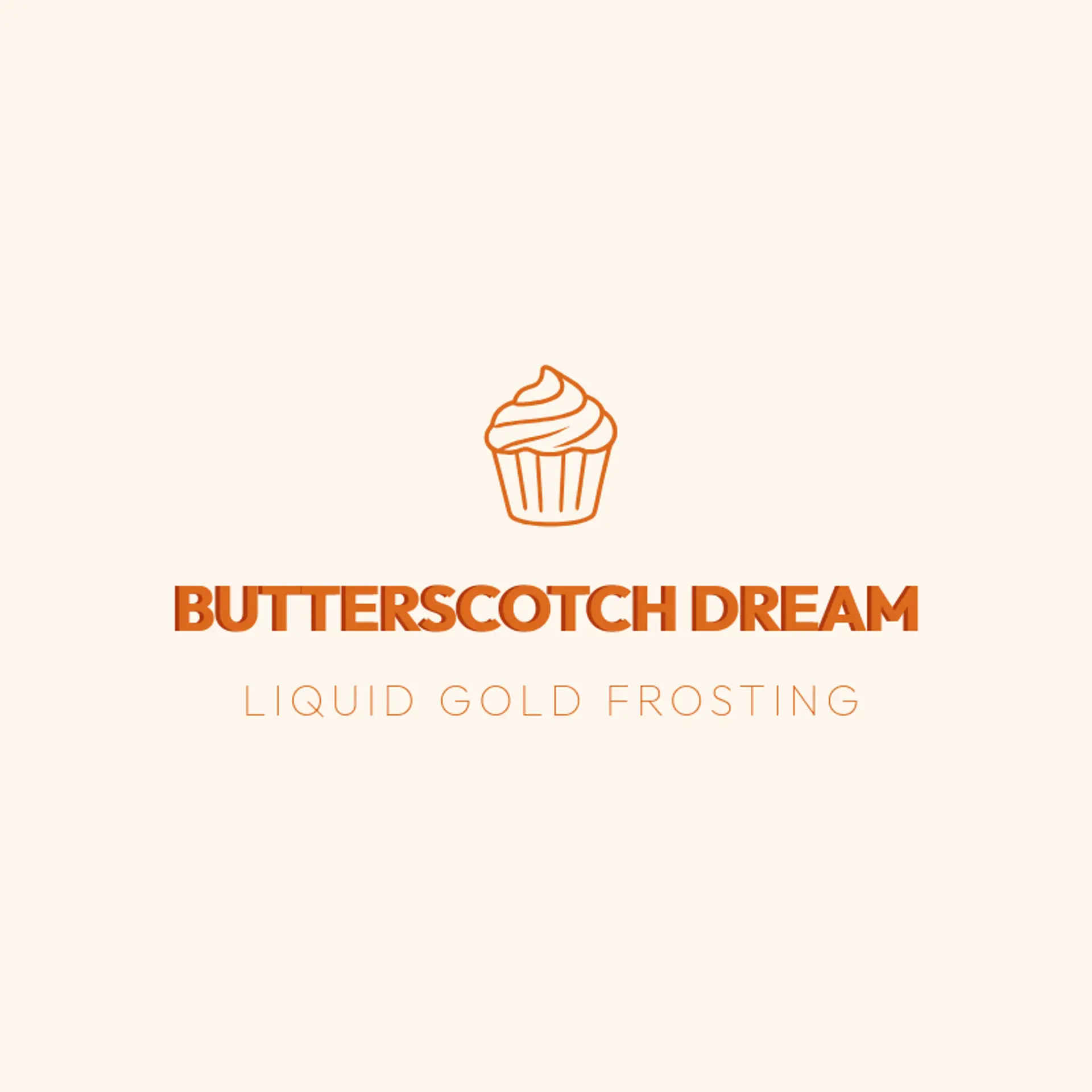 Butterscotch Dream logo for cupcake