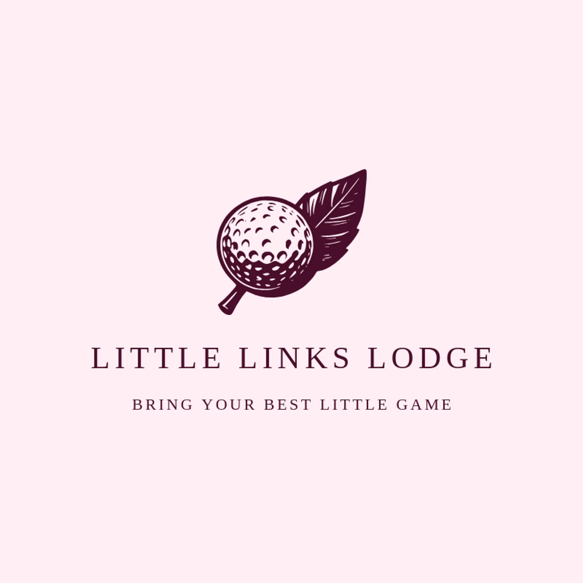 Little Links Lodge logo for mini golf