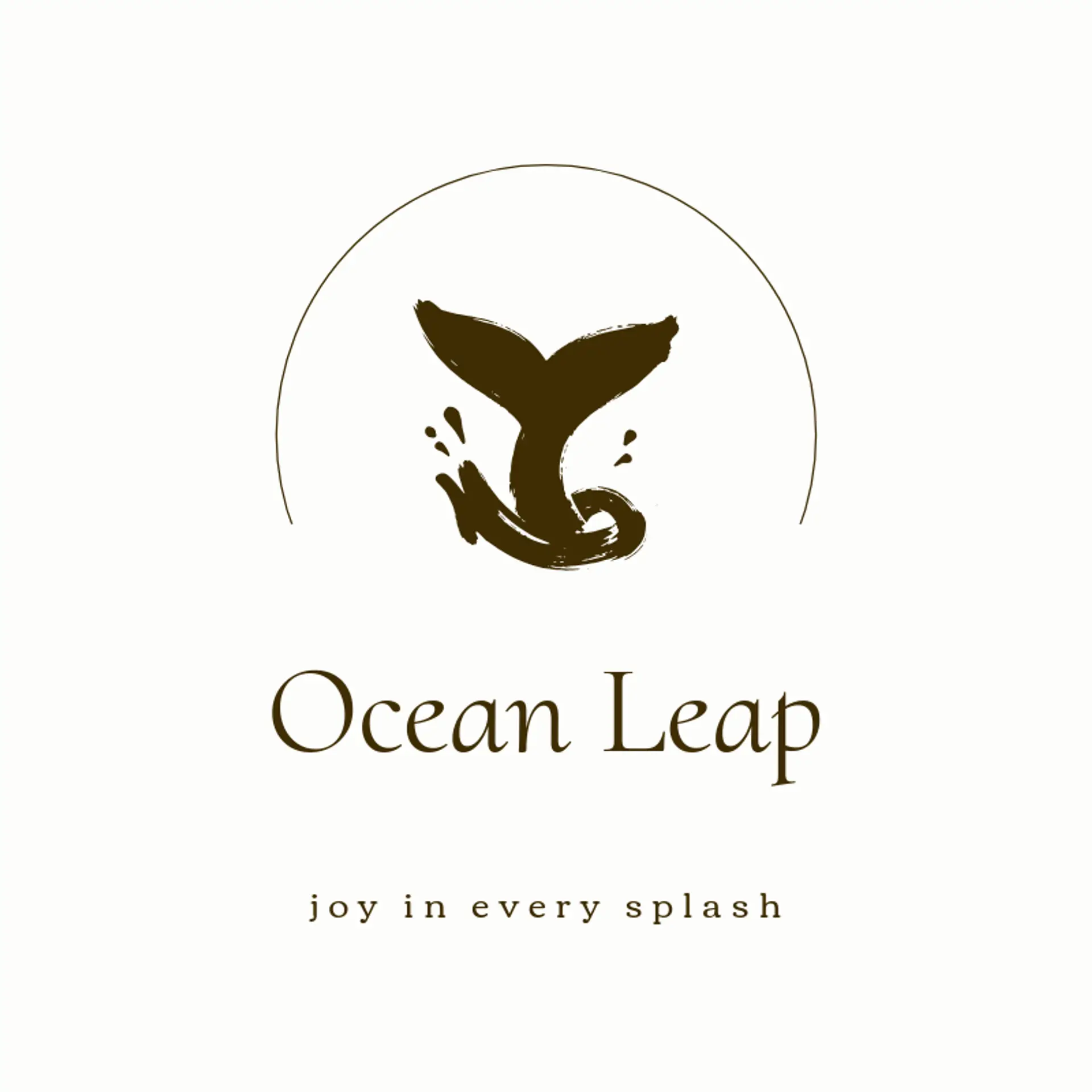 Ocean Leap logo for dolphin