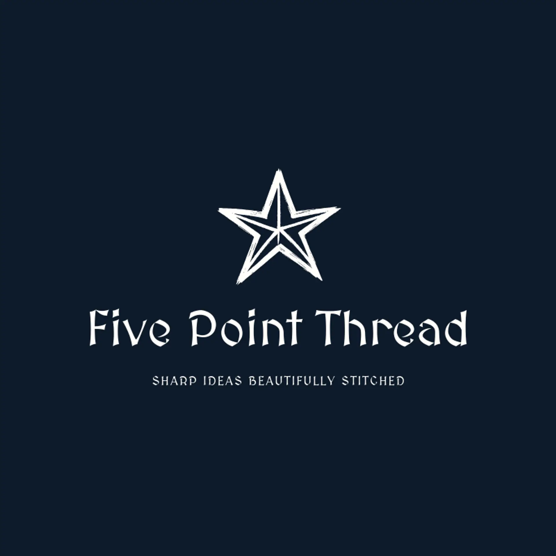 Five Point Thread logo for embroidery