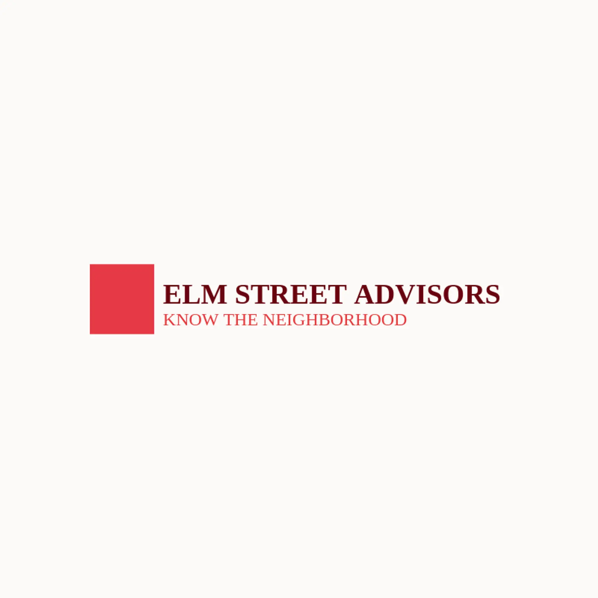 Elm Street Advisors logo for real estate agent