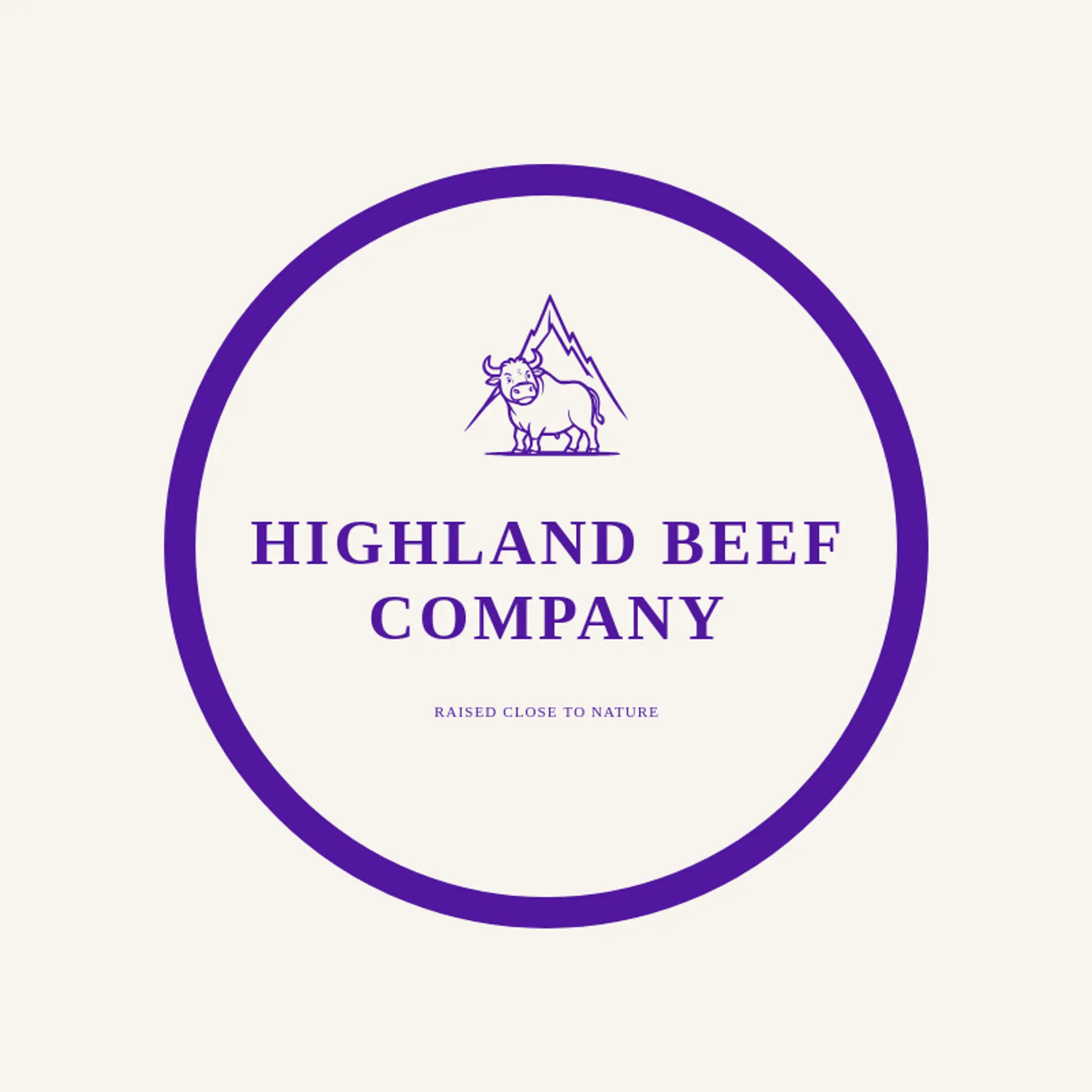 Highland Beef Company logo for beef