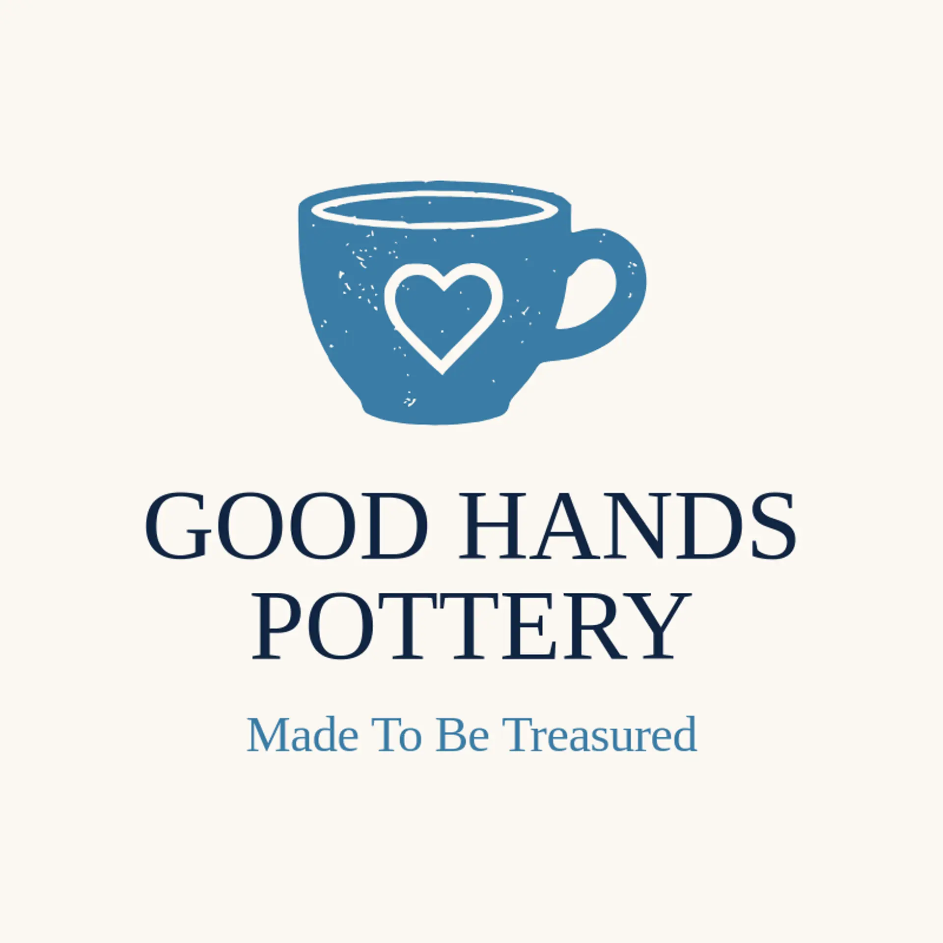 Good Hands Pottery logo for handmade