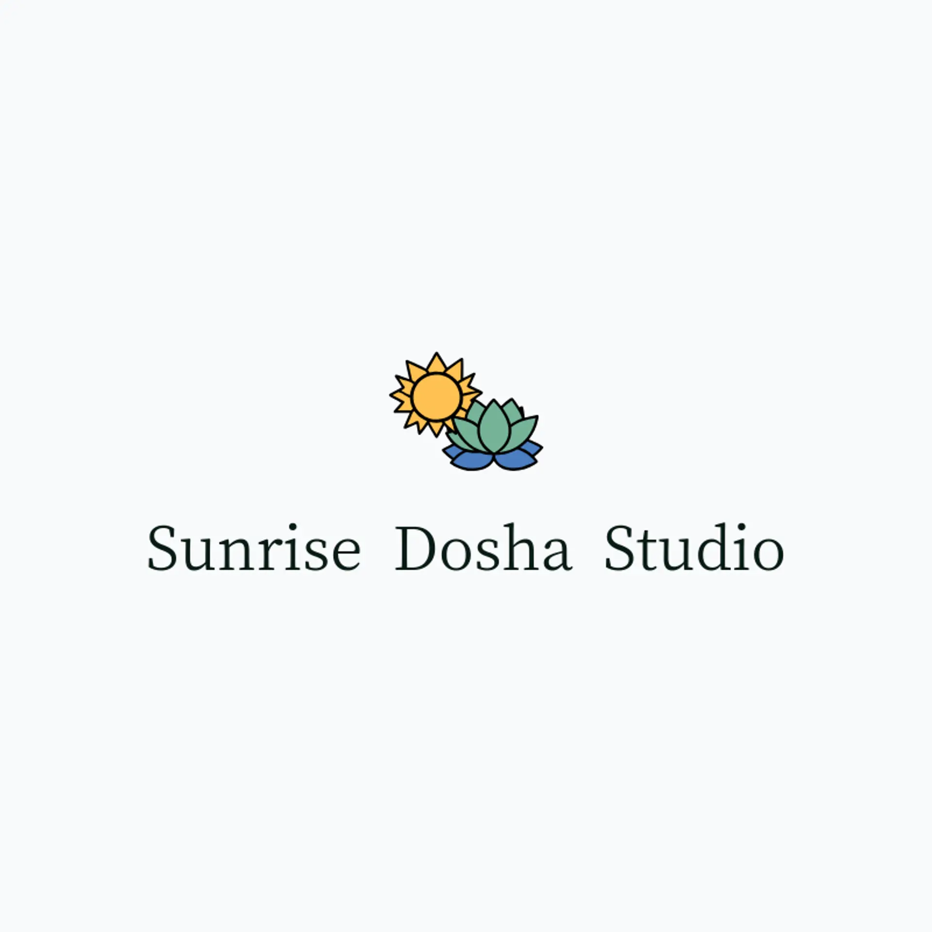 Sunrise Dosha Studio logo for ayurvedic