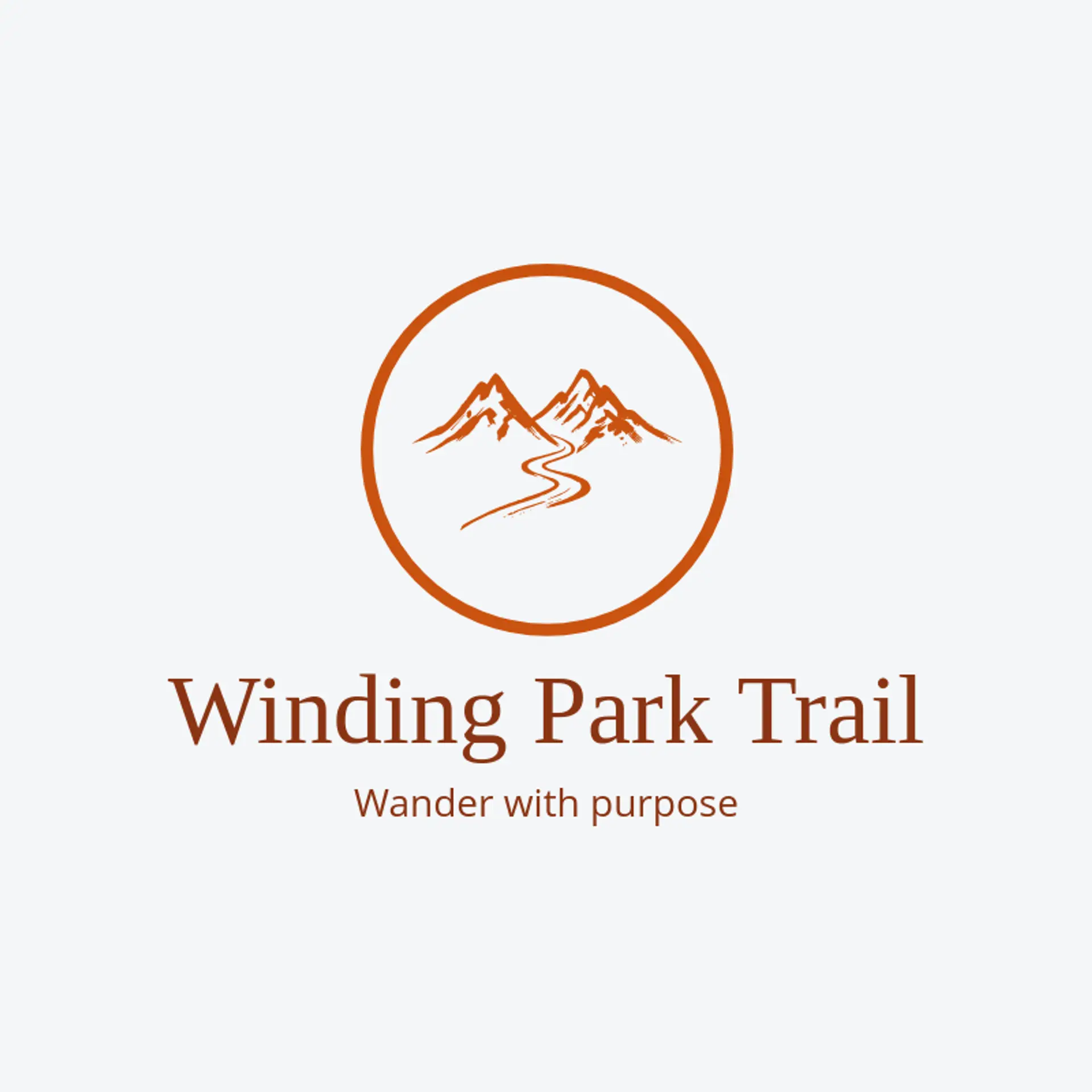 Winding Park Trail logo for park