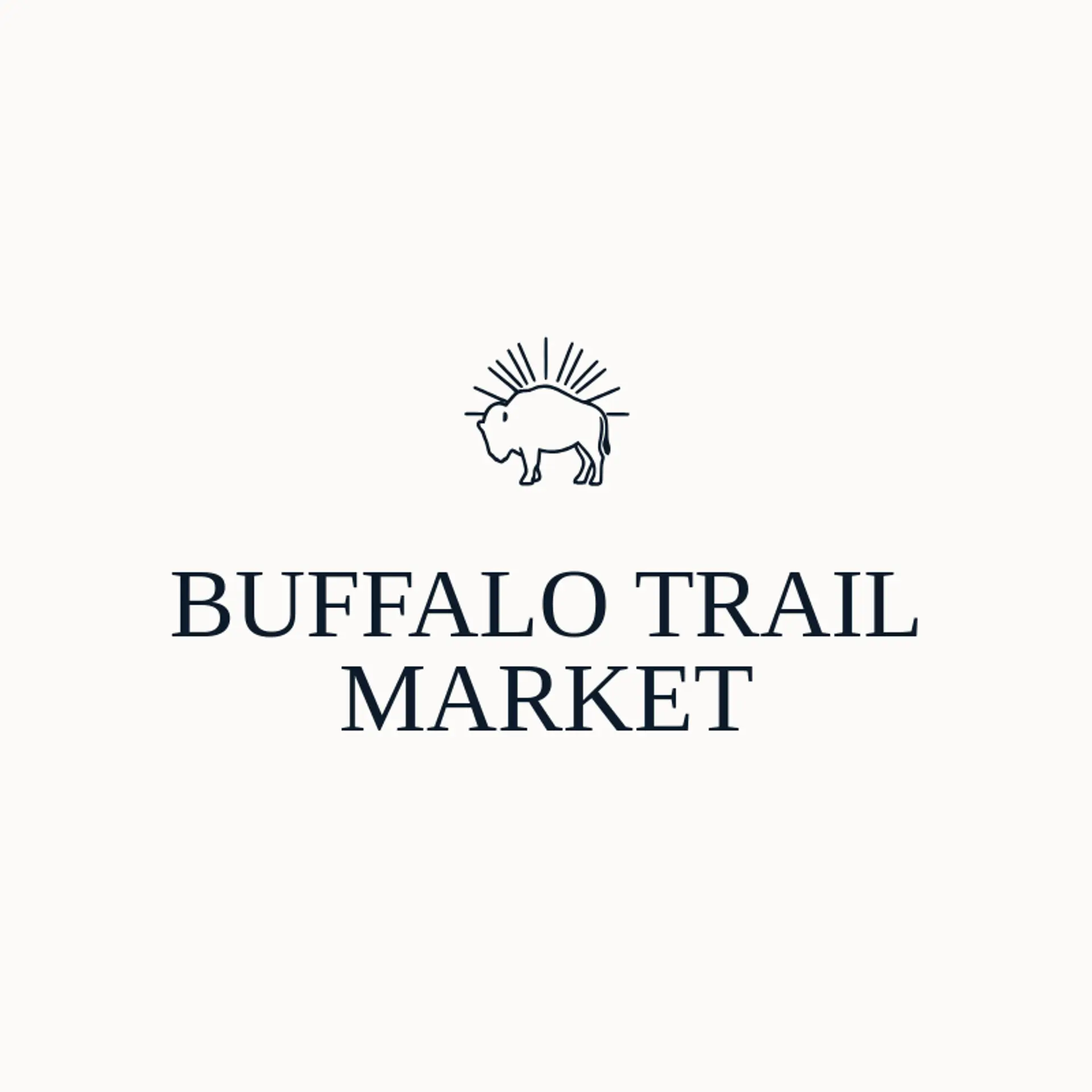 Buffalo Trail Market logo for native american