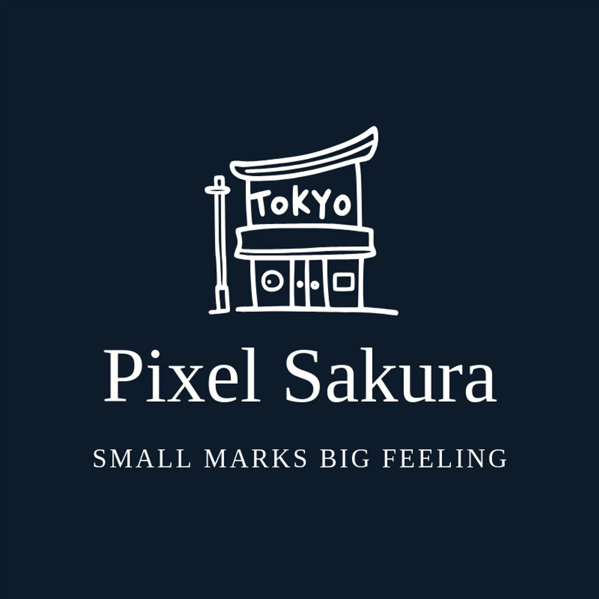 Pixel Sakura logo for tokyo