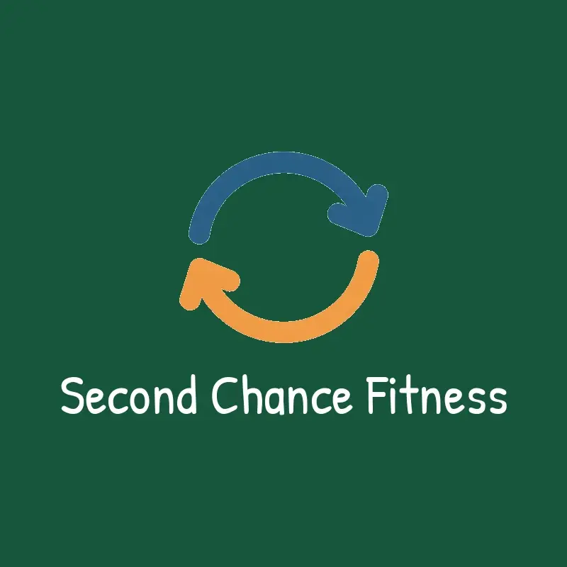 The gym name Second Chance Fitness as a branded logo in a playful style