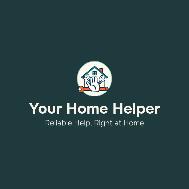 The handyman business name Your Home Helper as a branded logo with a color icon
