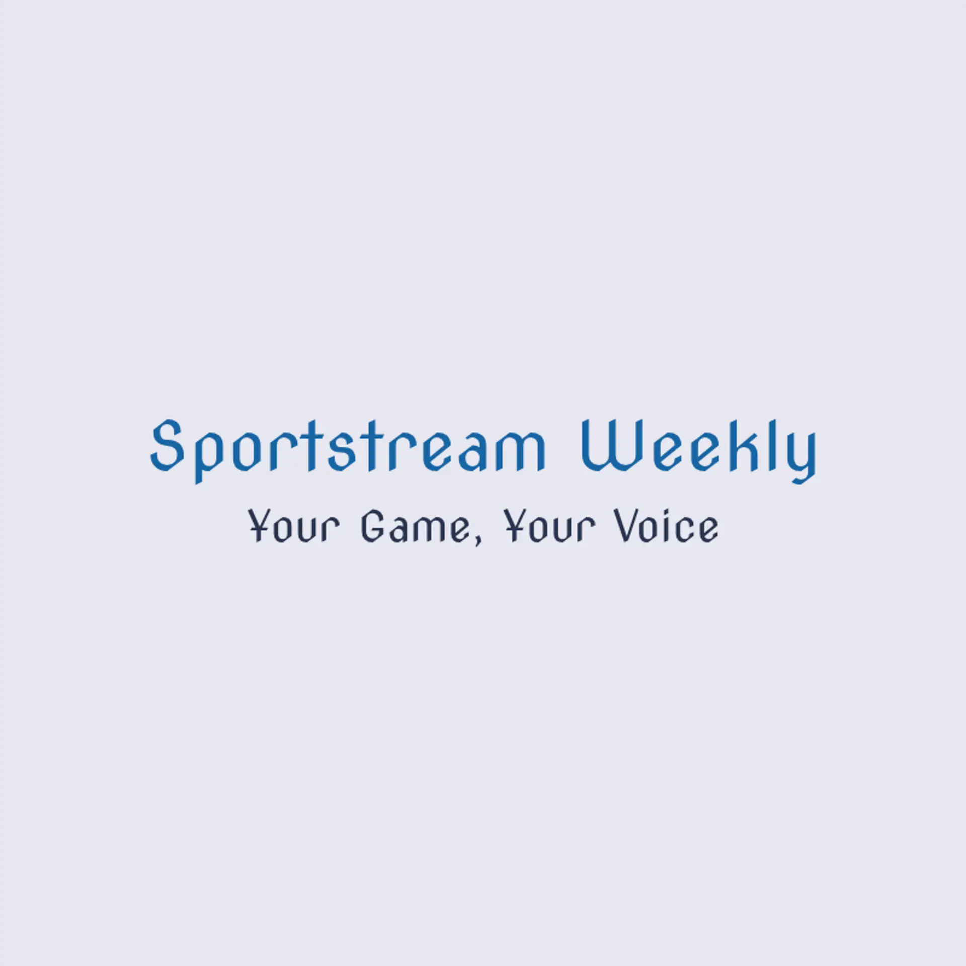 SportStream Weekly logo for sports podcast