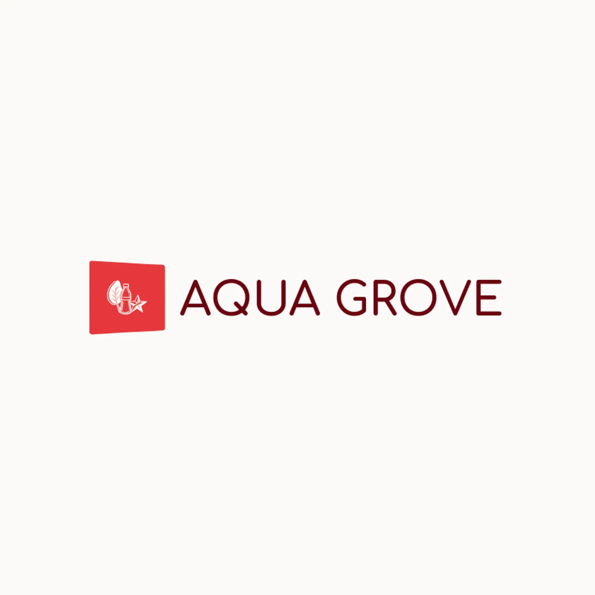 Aqua Grove logo for water bottle