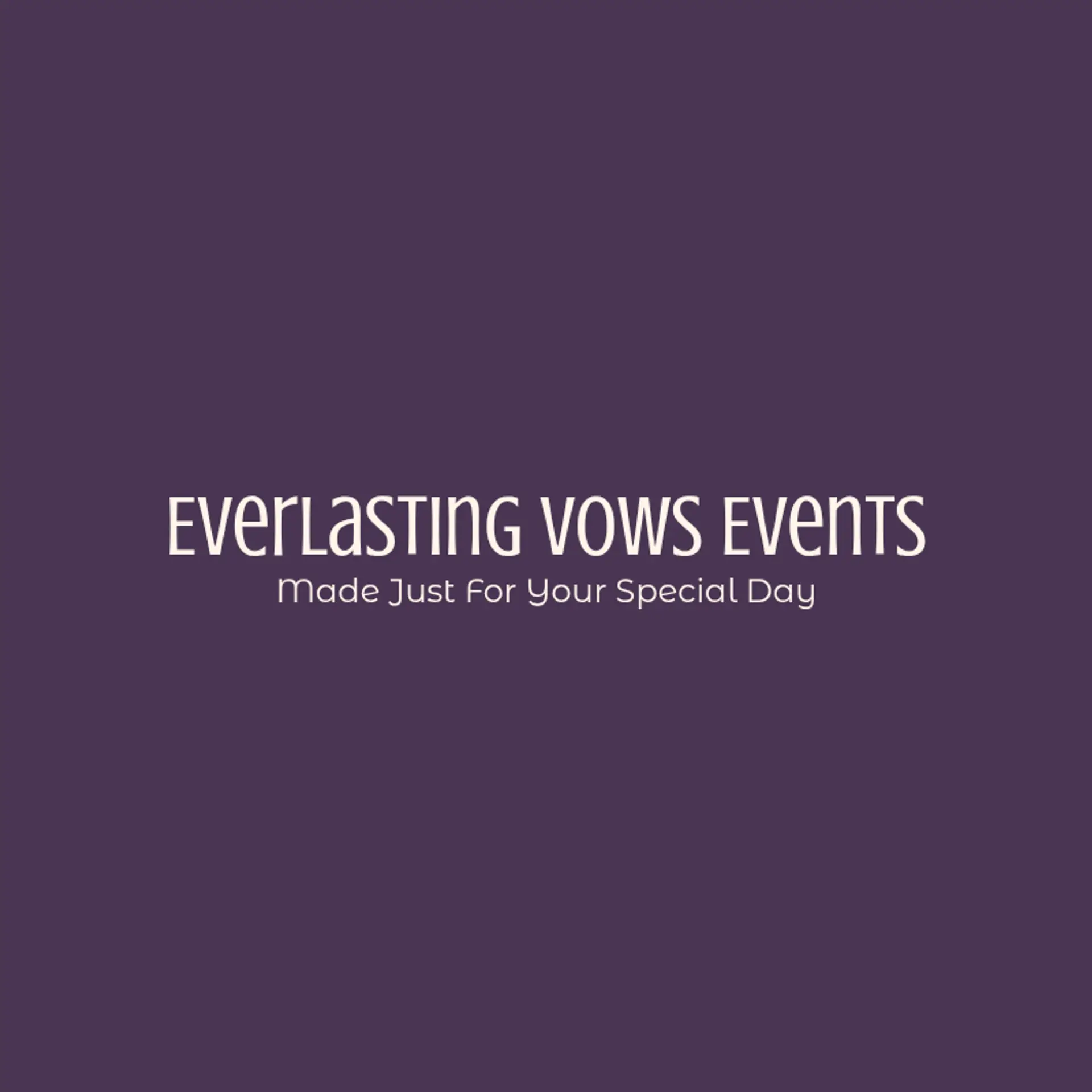 Eternal Vows logo for wedding business