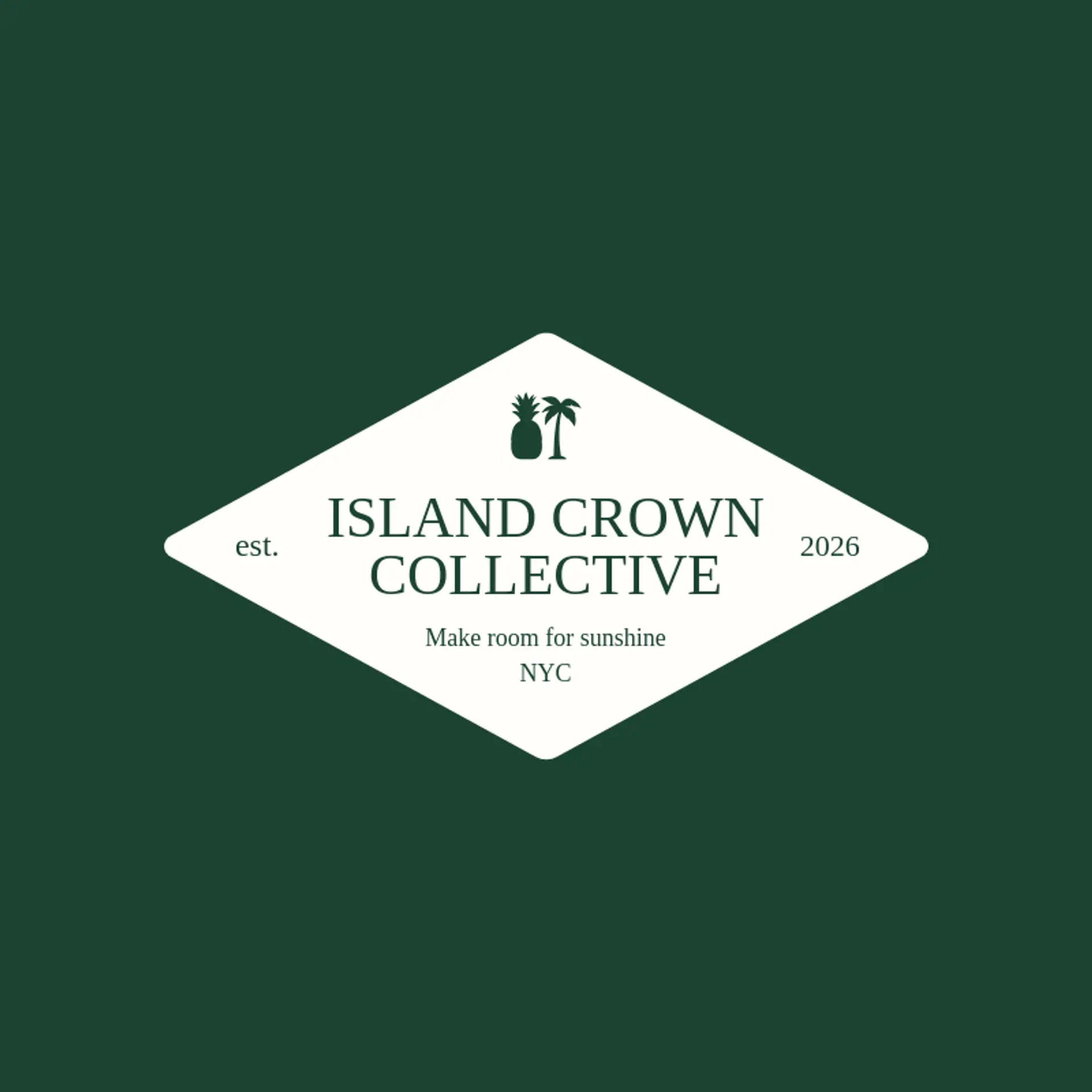 Island Crown Collective logo for pineapple
