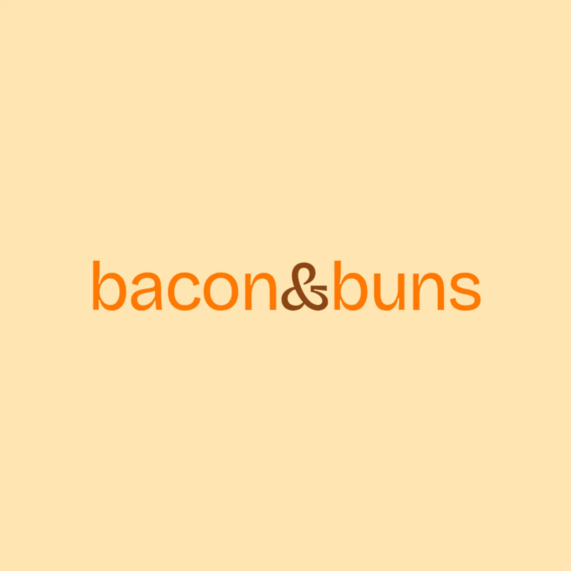 Bacon & Buns logo for burger restaurant