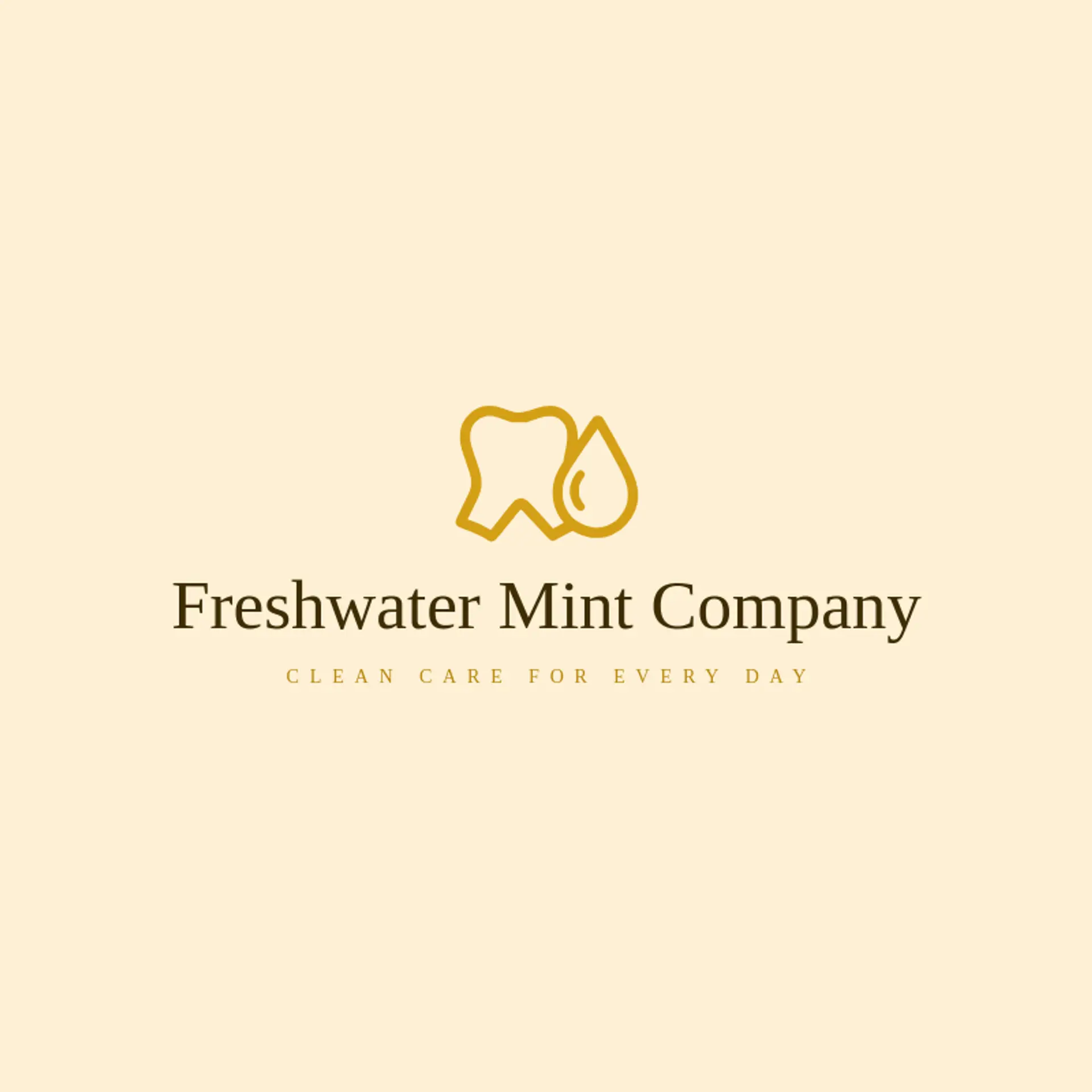Freshwater Mint Company logo for toothpaste