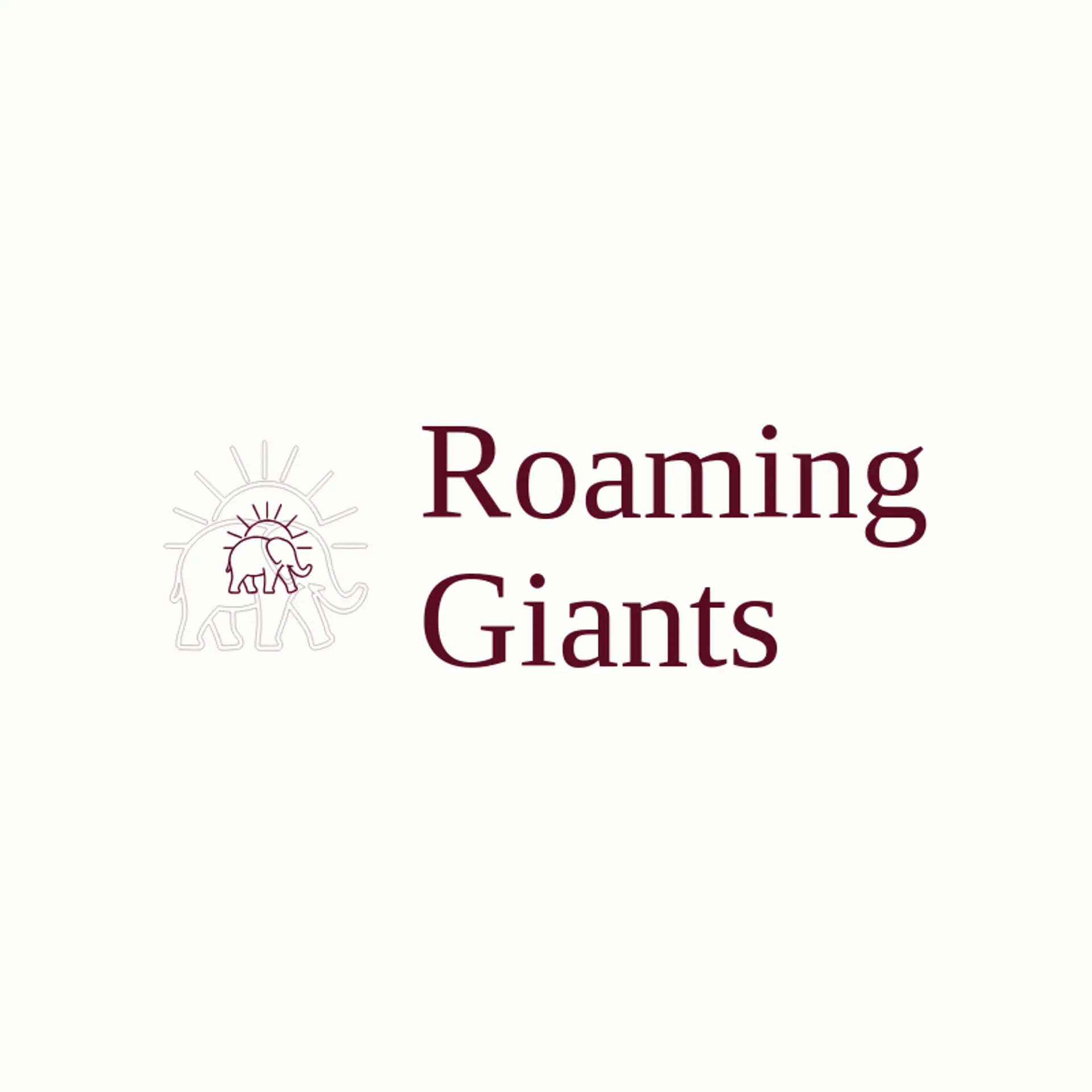 Roaming Giants logo for elephant