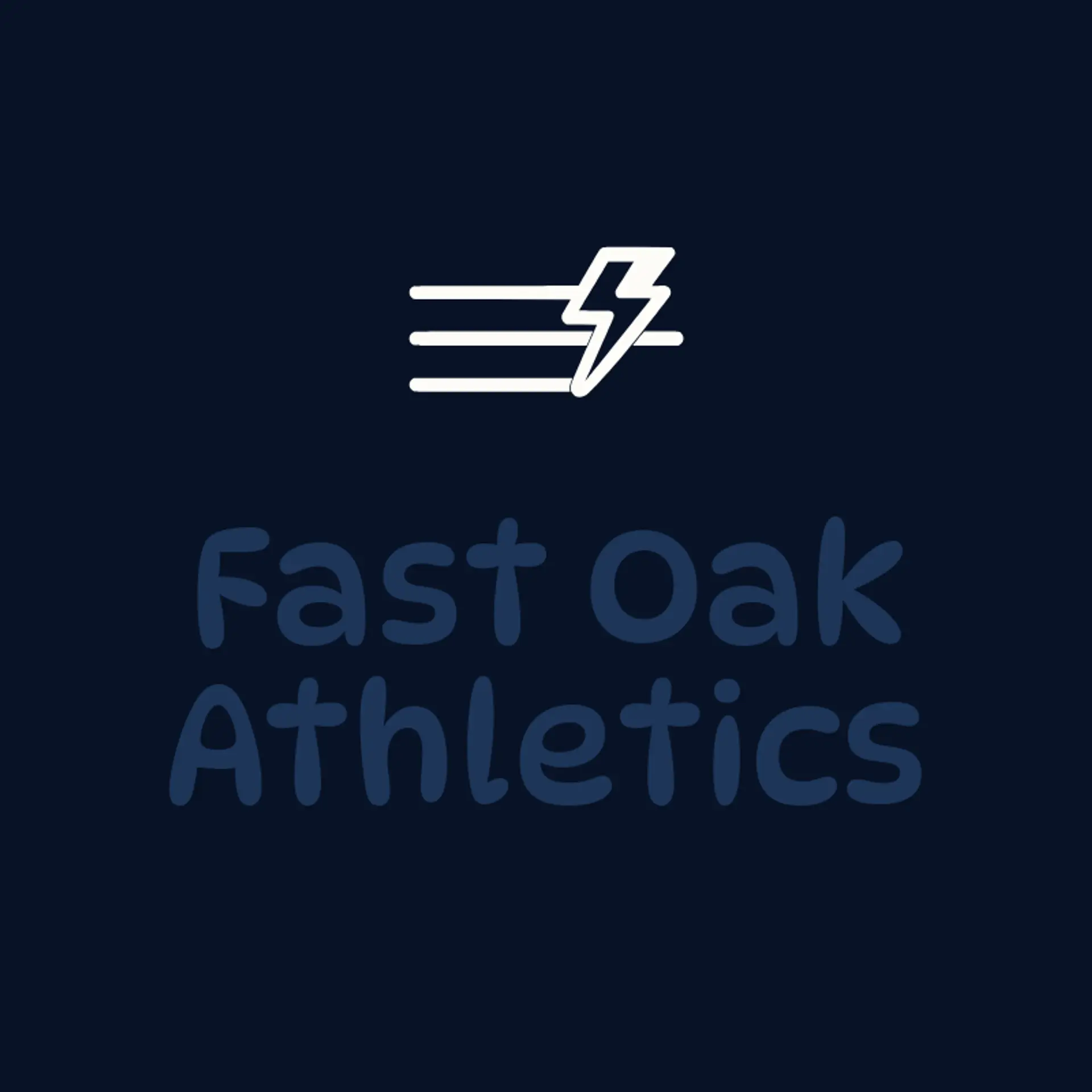 Fast Oak Athletics logo for track